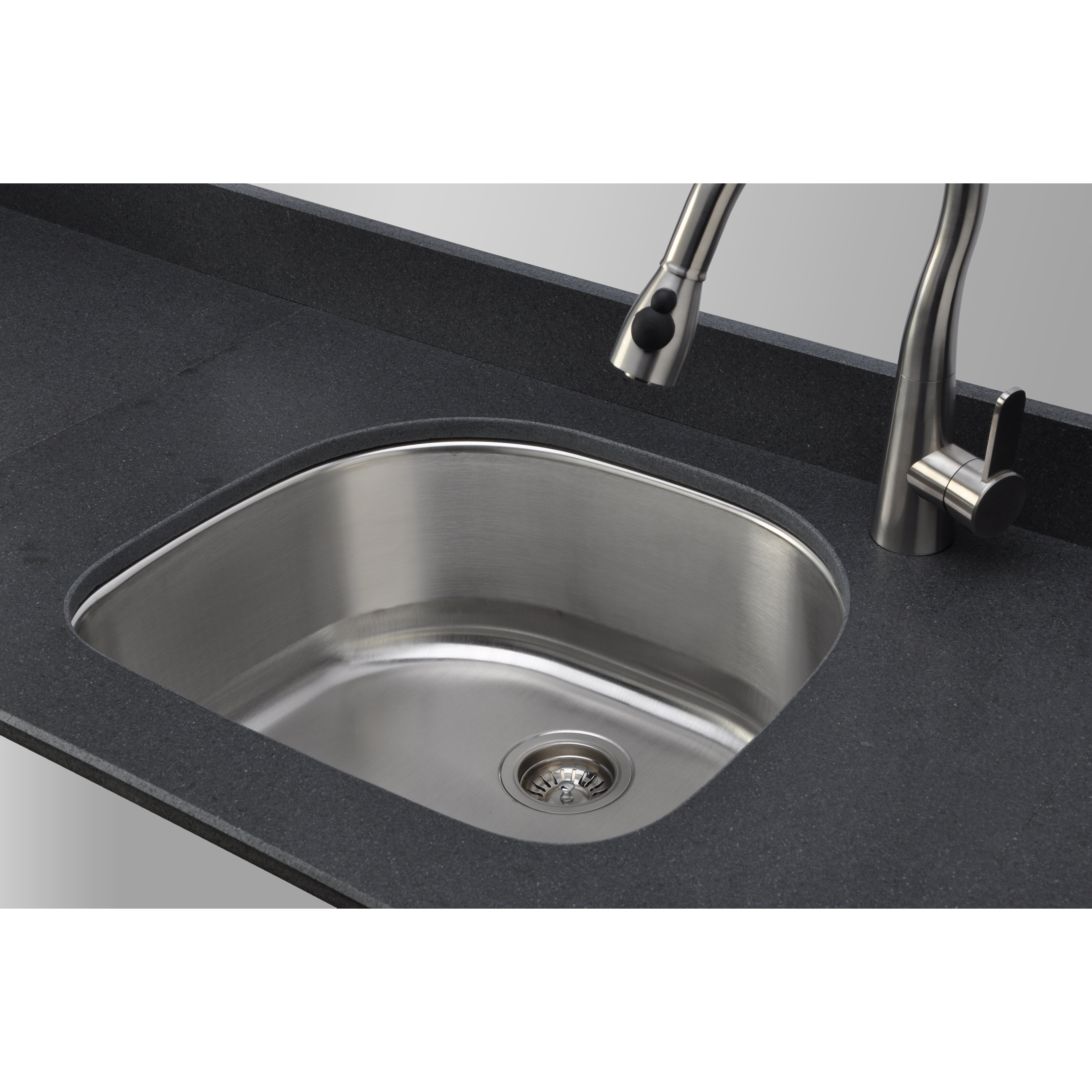 Craftsmen Series 23 5 X 21 D Shaped Kitchen Sink Wayfair   Wells Sinkware Craftsmen Series 23.5 X 21 D Shaped Kitchen Sink CMU2421 9D 1 