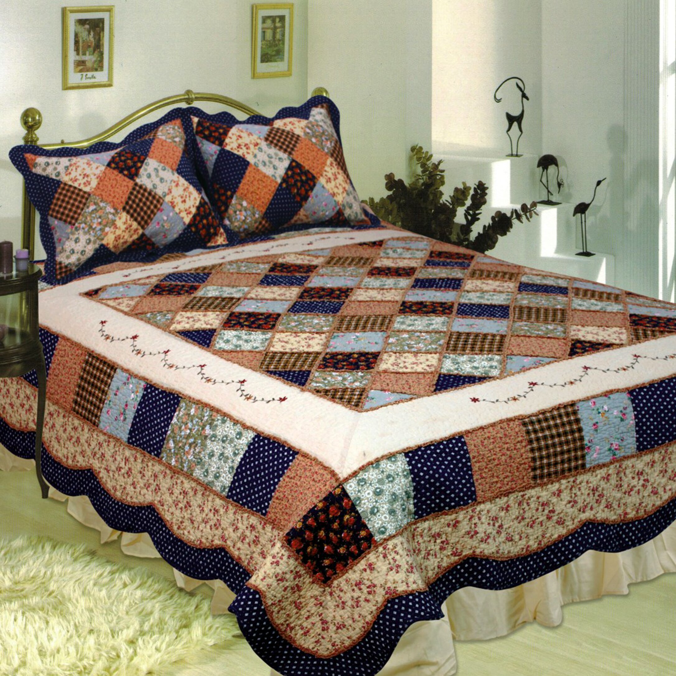 Elegant Decor Williamsburg Quilt & Reviews | Wayfair