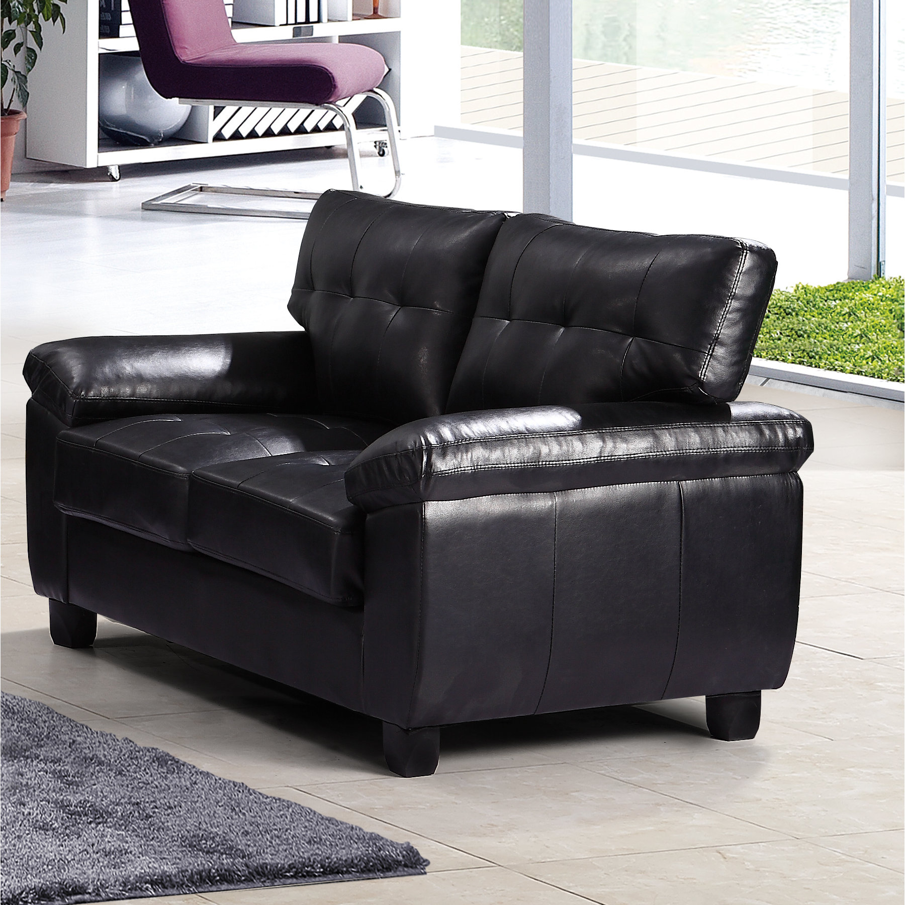 Glory Furniture Loveseat & Reviews Wayfair