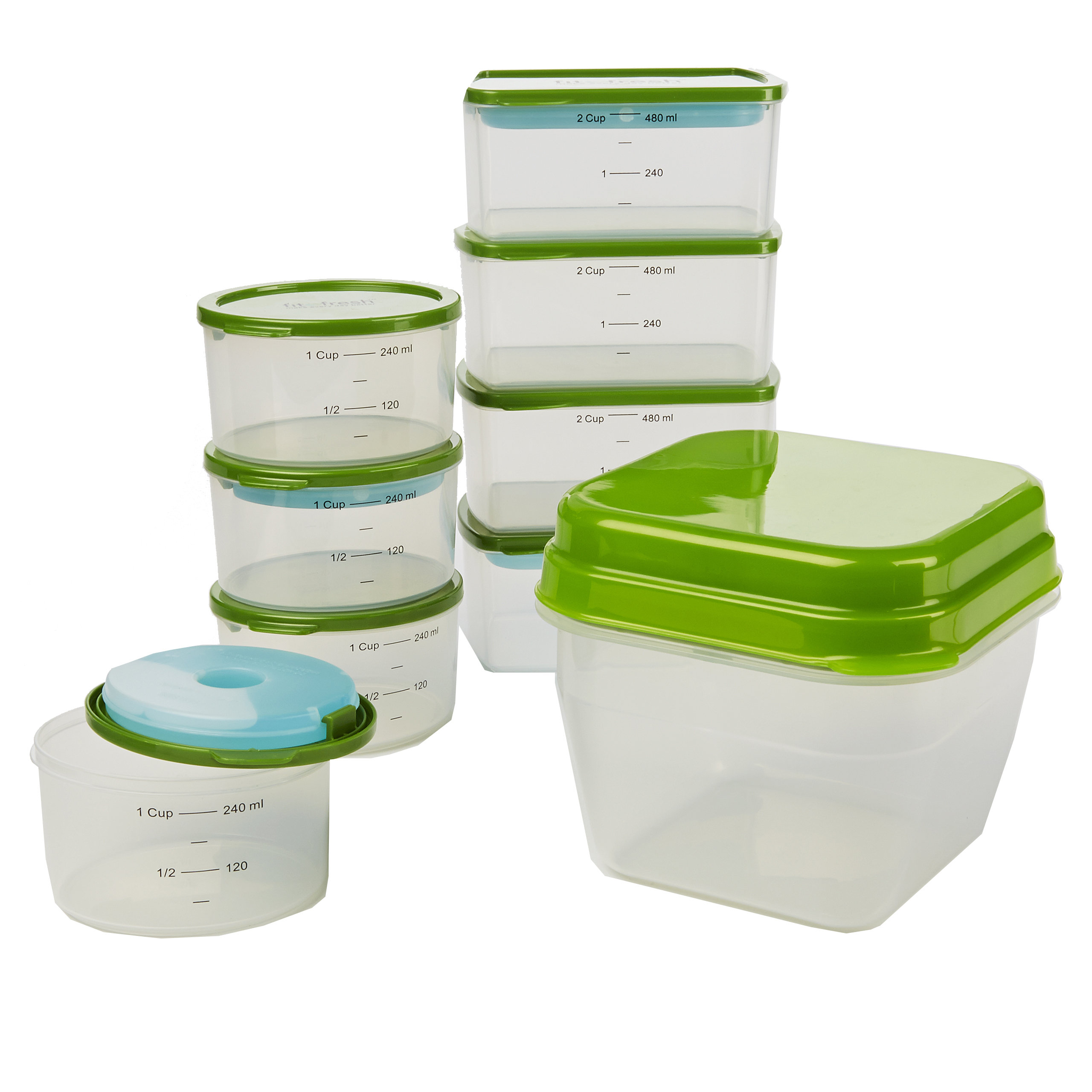 Fit & Fresh 18Piece Smart Portion Food Storage Container Set & Reviews