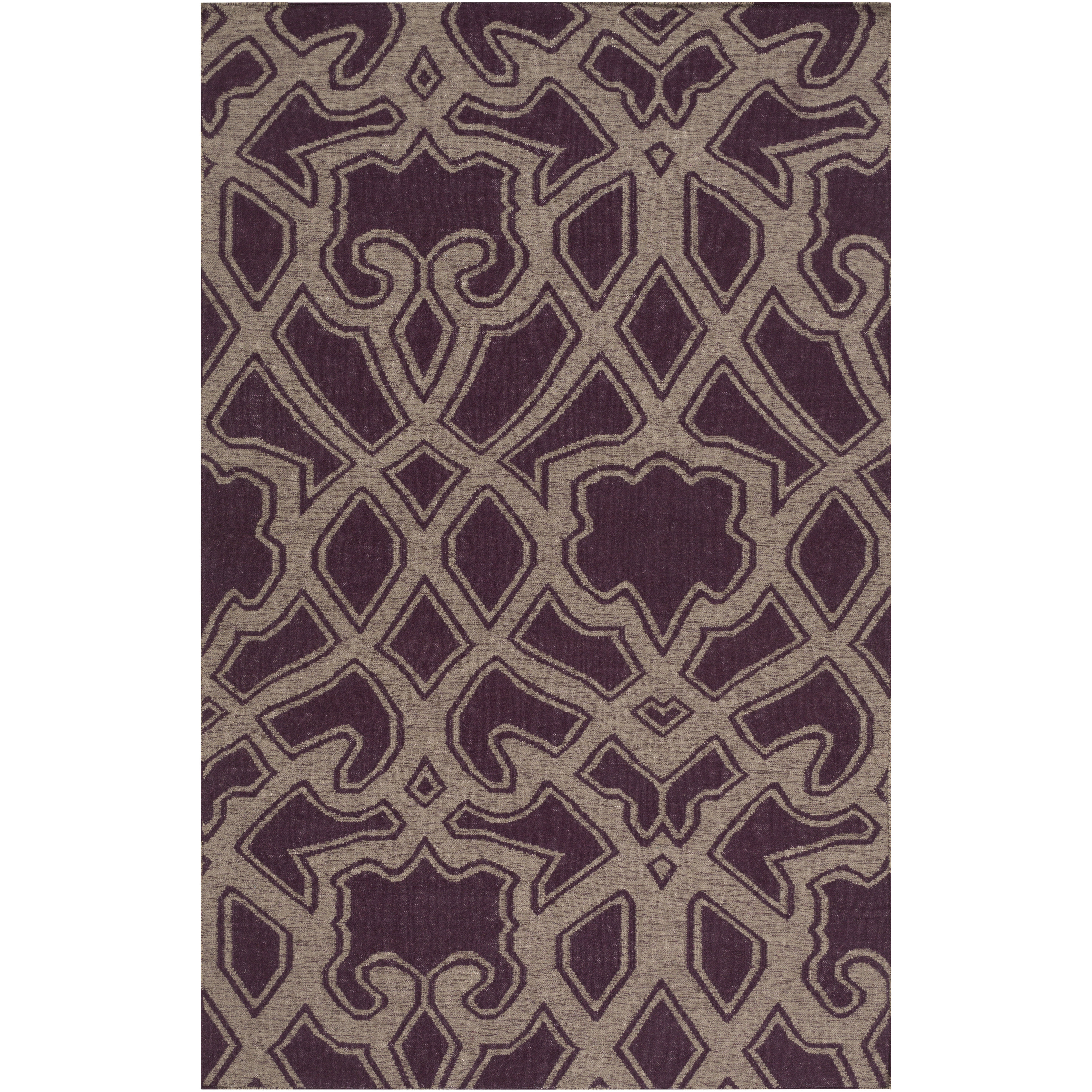 Paddington Gray/Eggplant Area Rug Wayfair