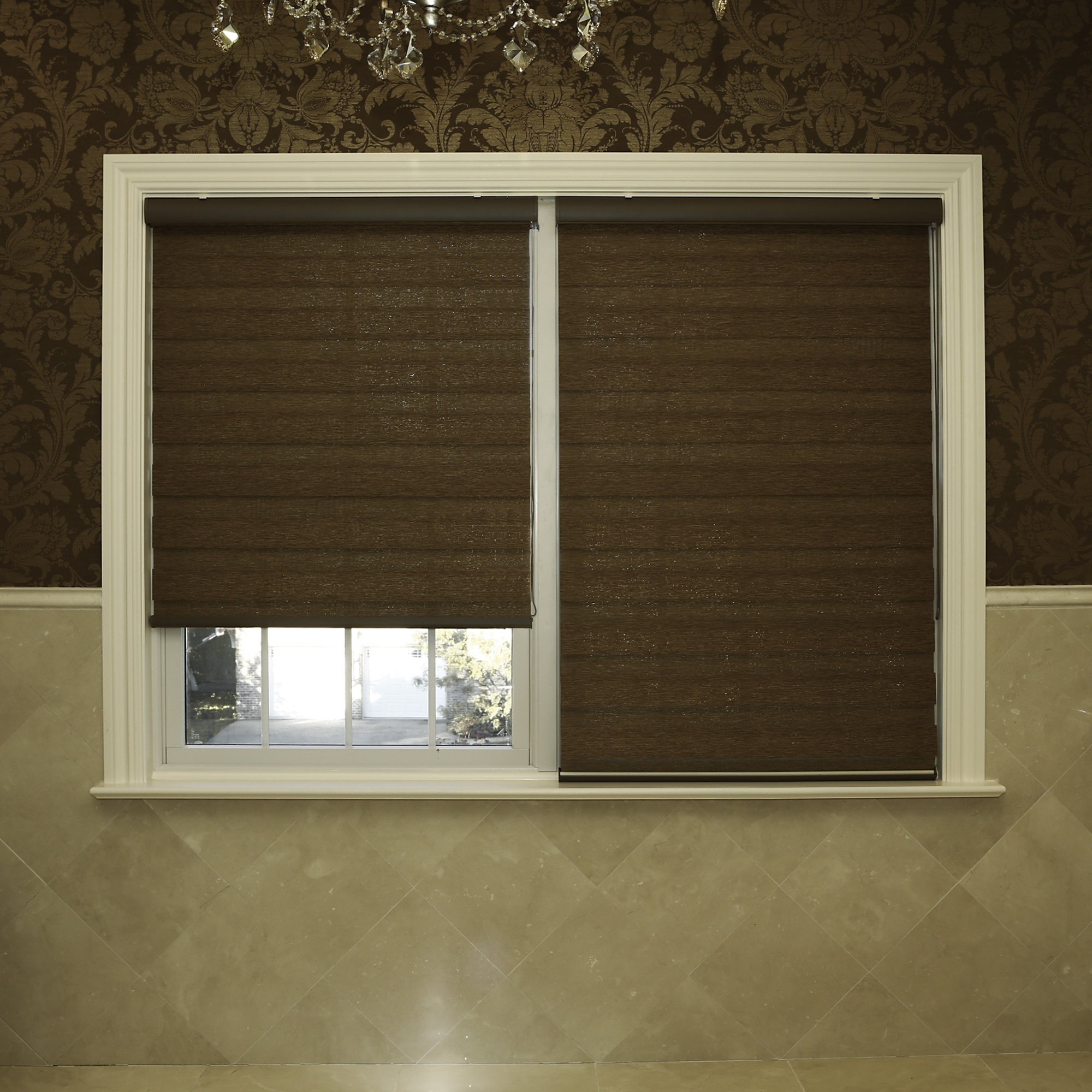 Premium Wood Look Duo Window Roller Shade Wayfair