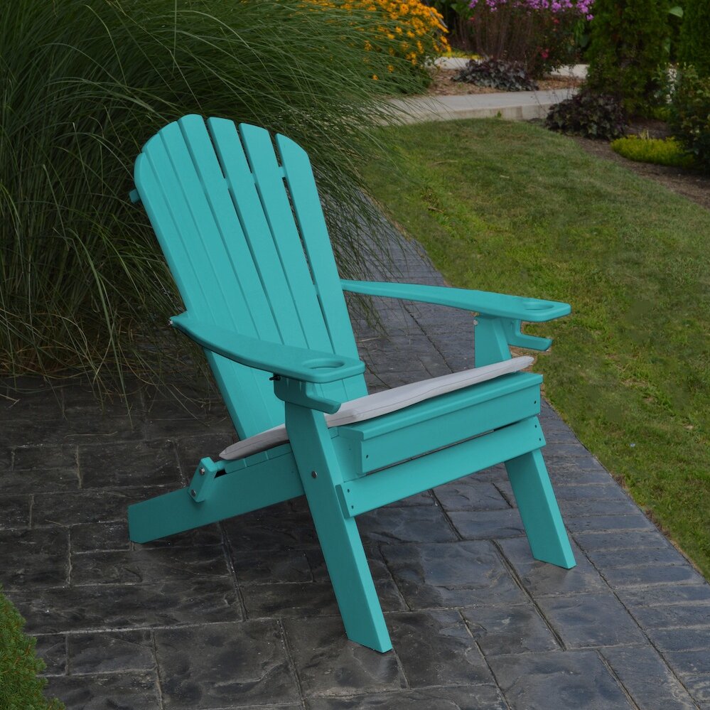 A L Furniture Adirondack Chair With Cup Holder Reviews Wayfair   Adirondack With Cup Holders 881E 