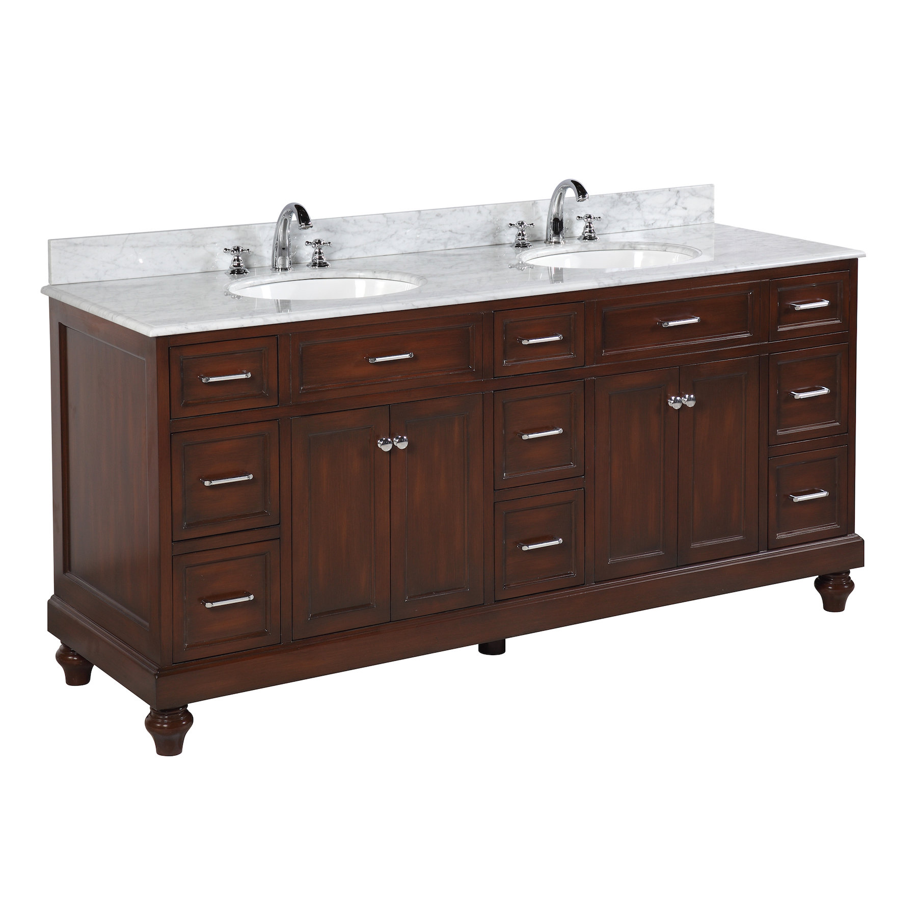 Kitchen Bath Collection Amelia 72quot; Double Bathroom Vanity Set