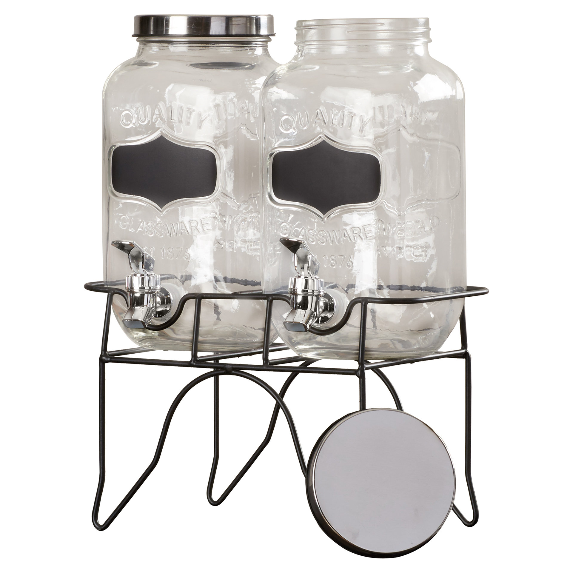 Red Barrel Studio Hargrove 3 Piece Dual Beverage Dispenser Set