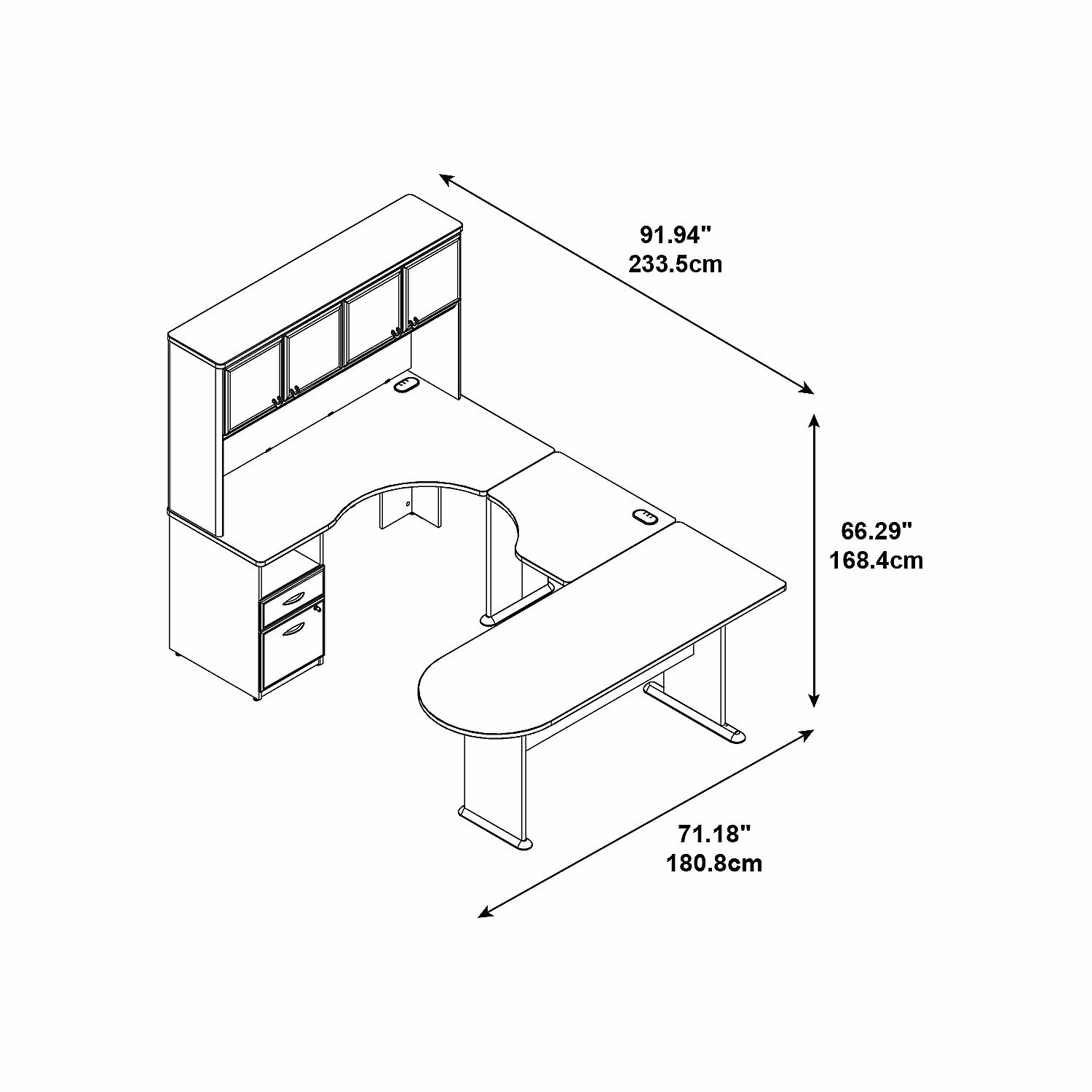 Series A U-Shape Desk Office Suite | Wayfair