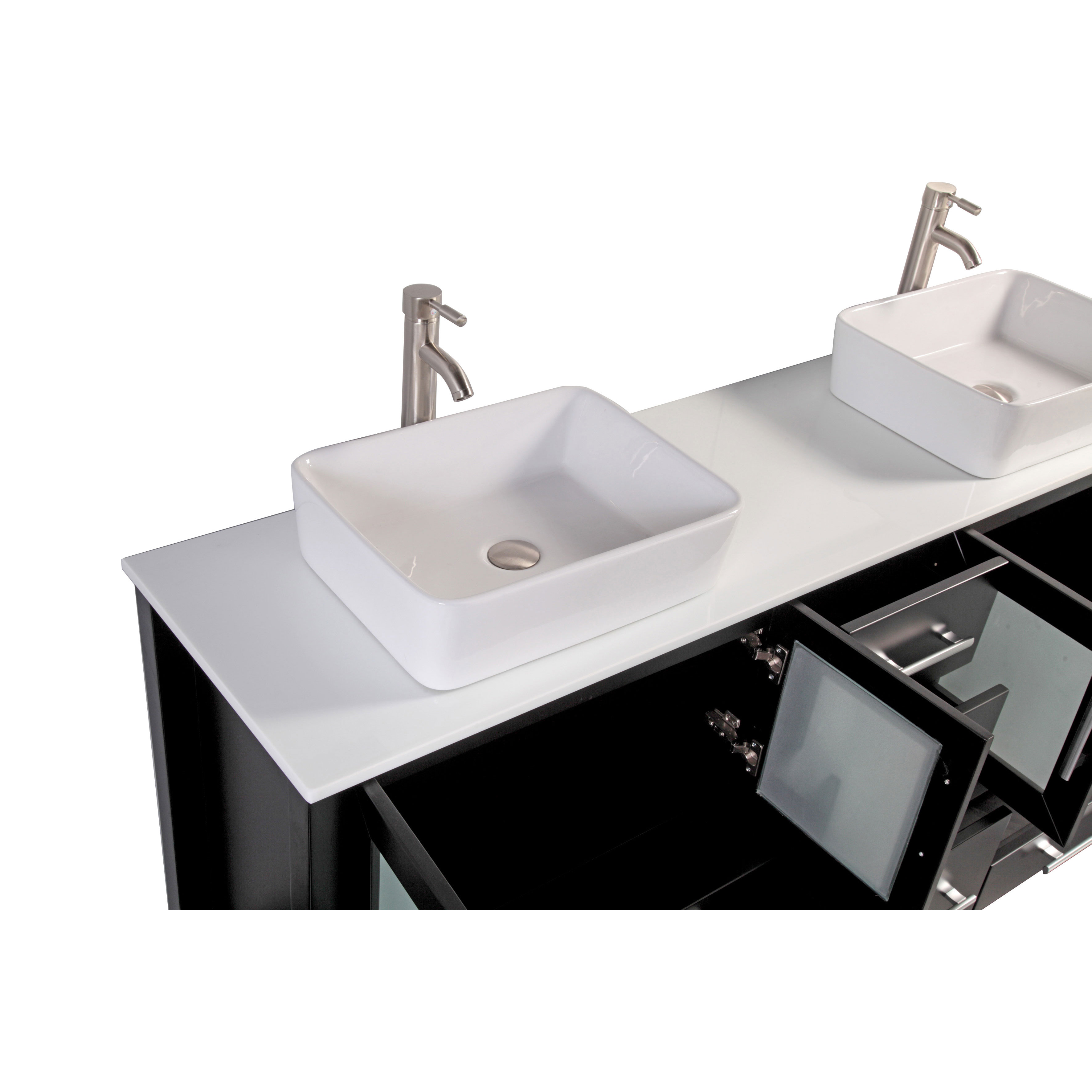 MTDVanities Malta 71" Double Bathroom Vanity Set with Mirror & Reviews