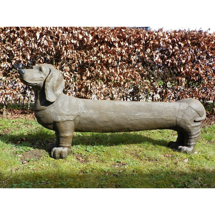 Mars & More Dachshund 3 Seater Polyresin Bench & Reviews Wayfair UK