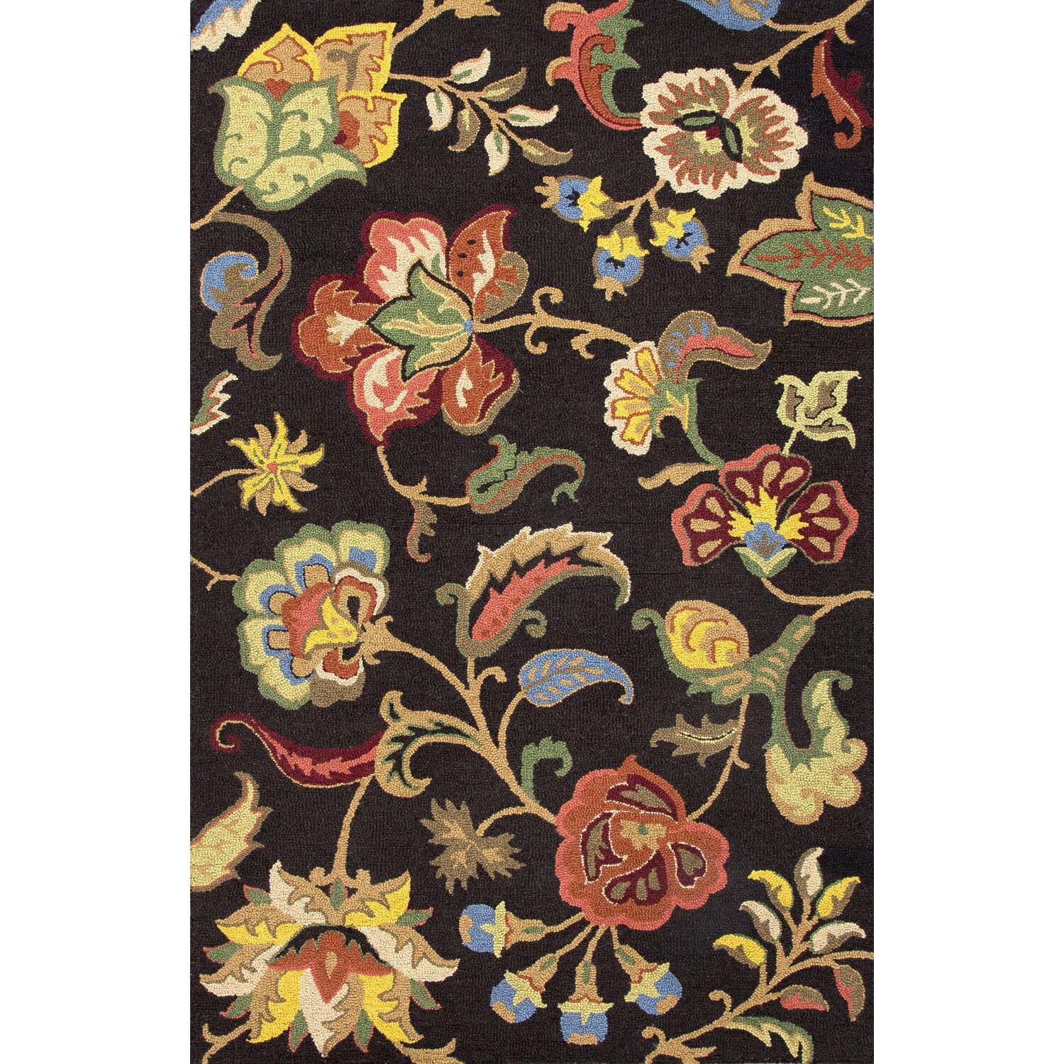 Jaipur Rugs Hacienda Black Floral Area Rug & Reviews Wayfair