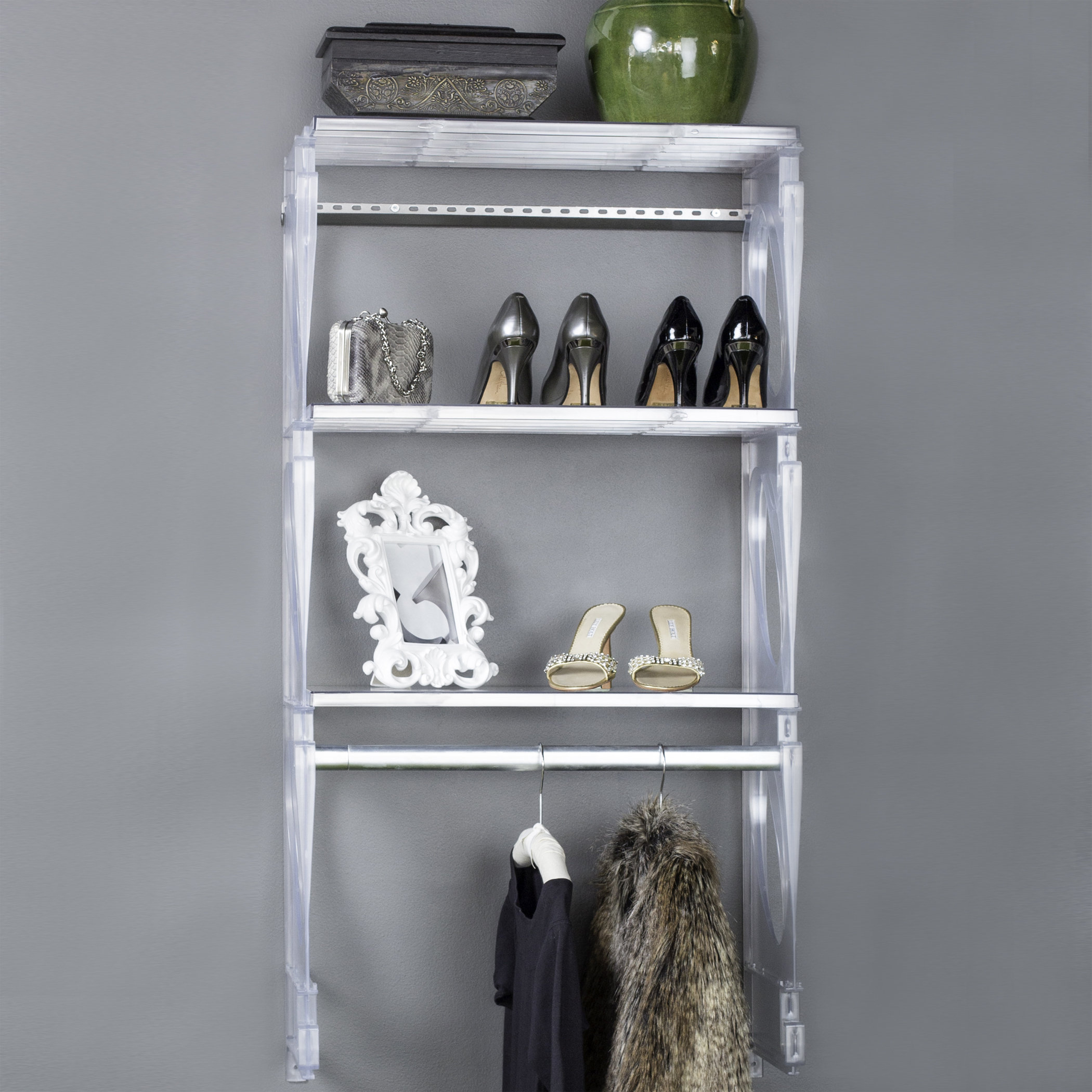 KiO 24" Deep Closet & Shelving Kit & Reviews Wayfair