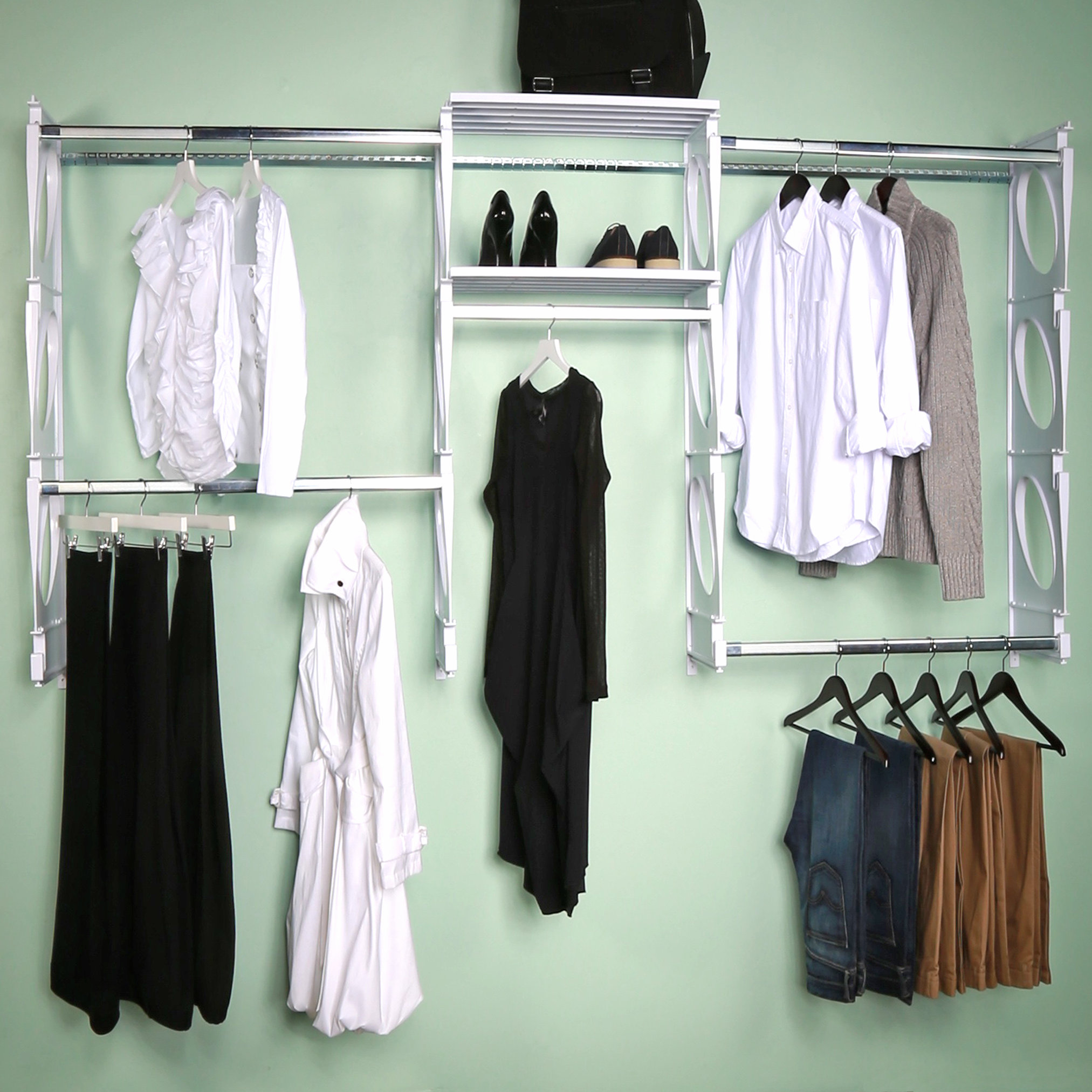 14" Deep Closet & Shelving Kit Wayfair