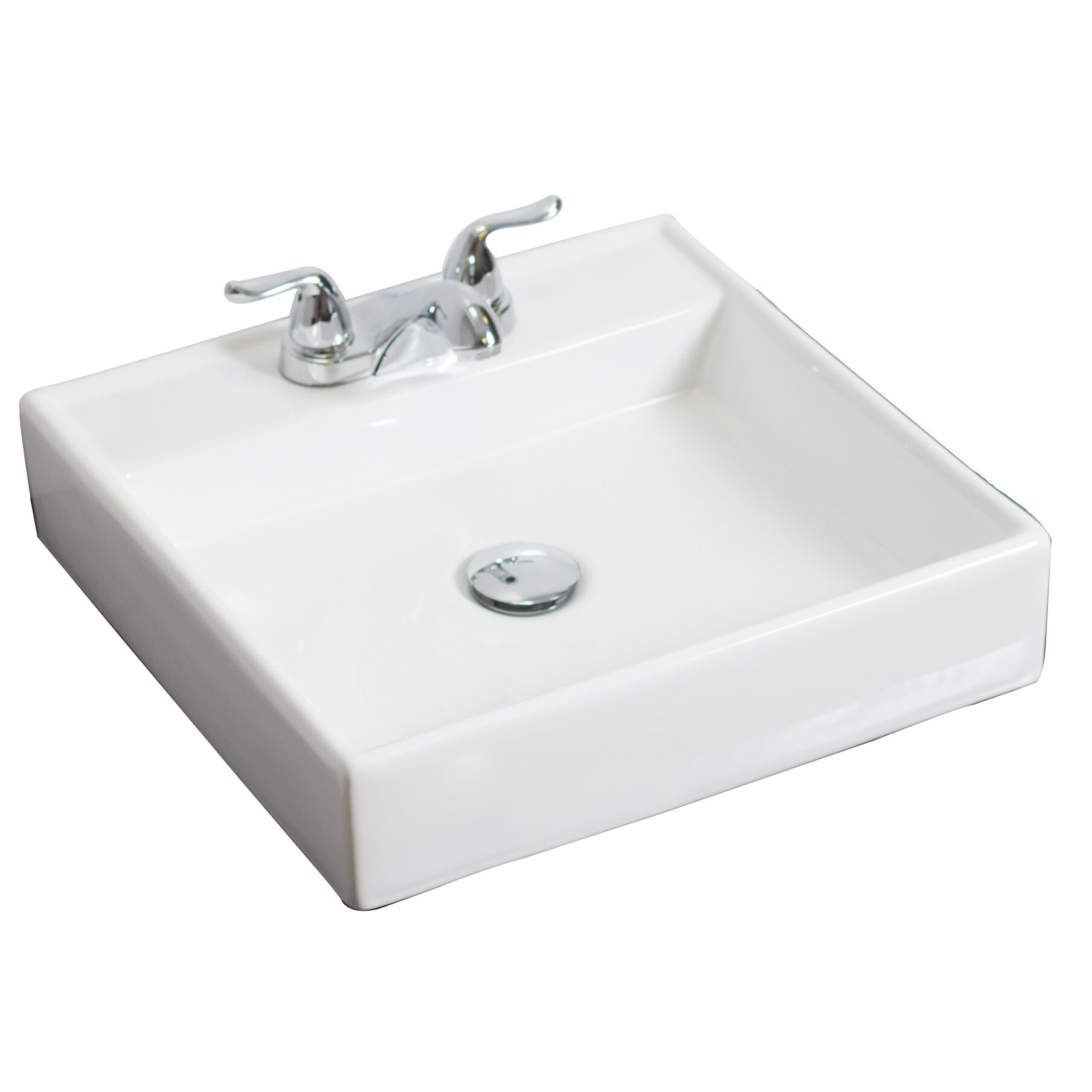 Bathroom Sink Counter above counter rectangle vessel