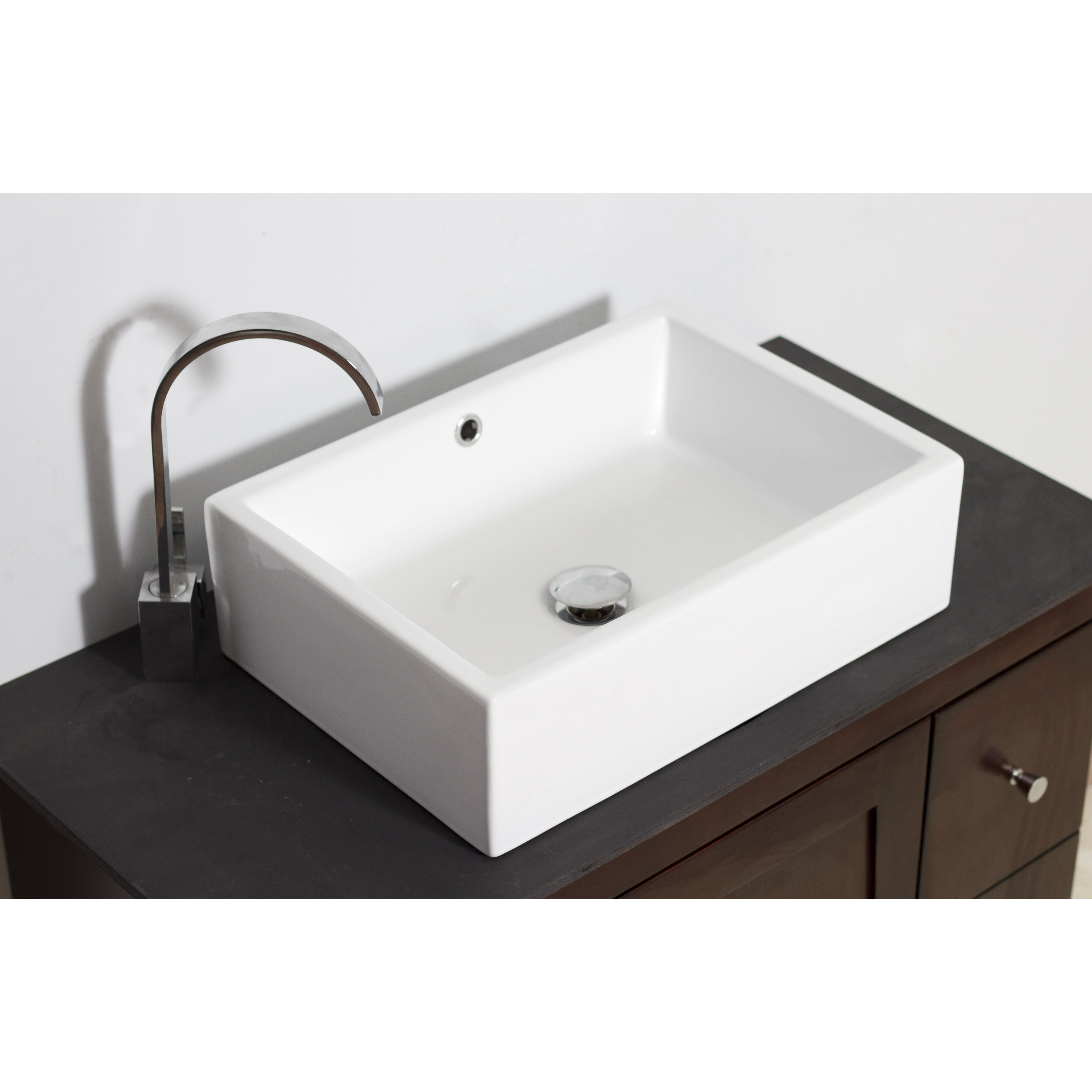 Above Counter Rectangle Vessel Bathroom Sink by American Imaginations