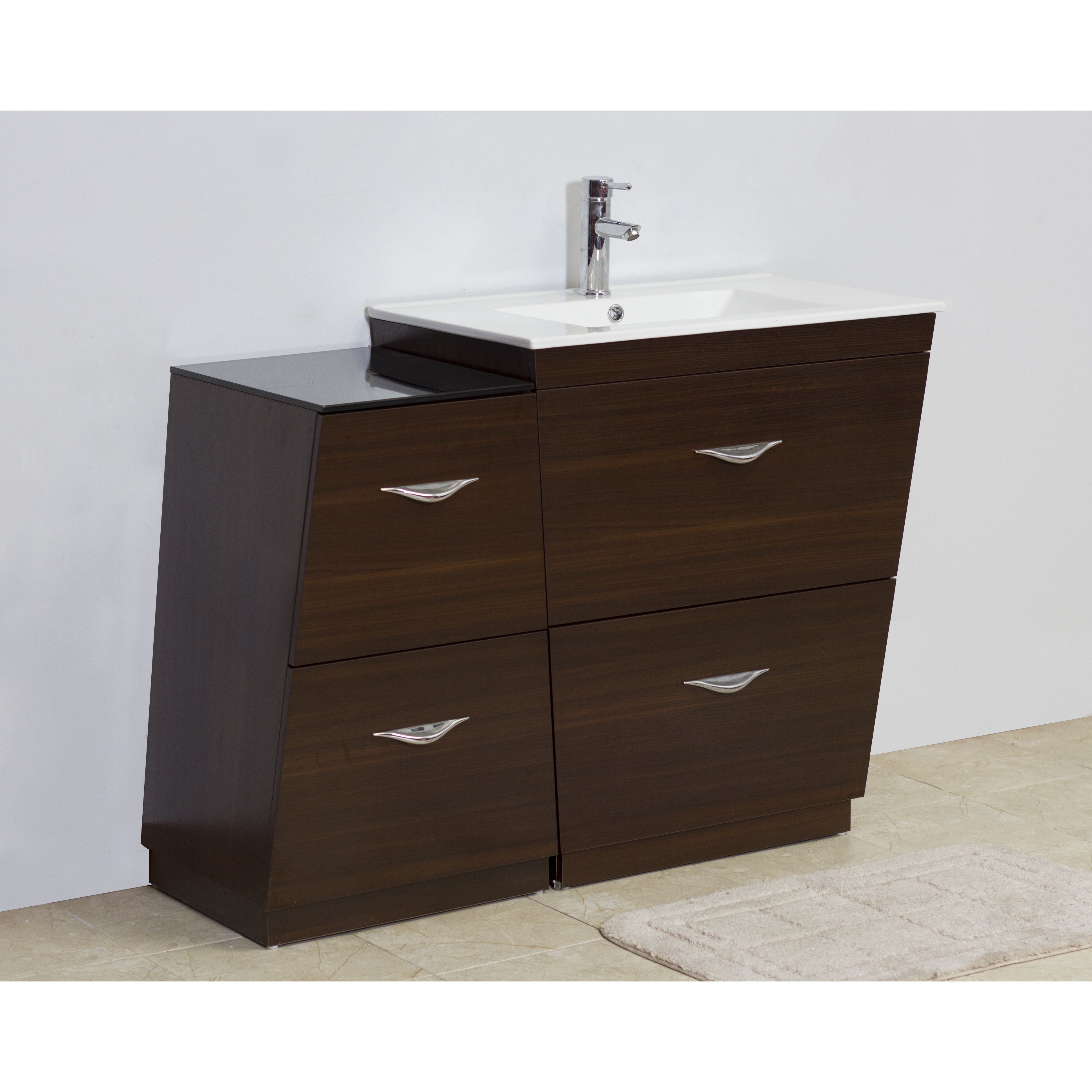 American Imaginations 40.5" Single Modern PlywoodMelamine Bathroom Vanity Set & Reviews Wayfair