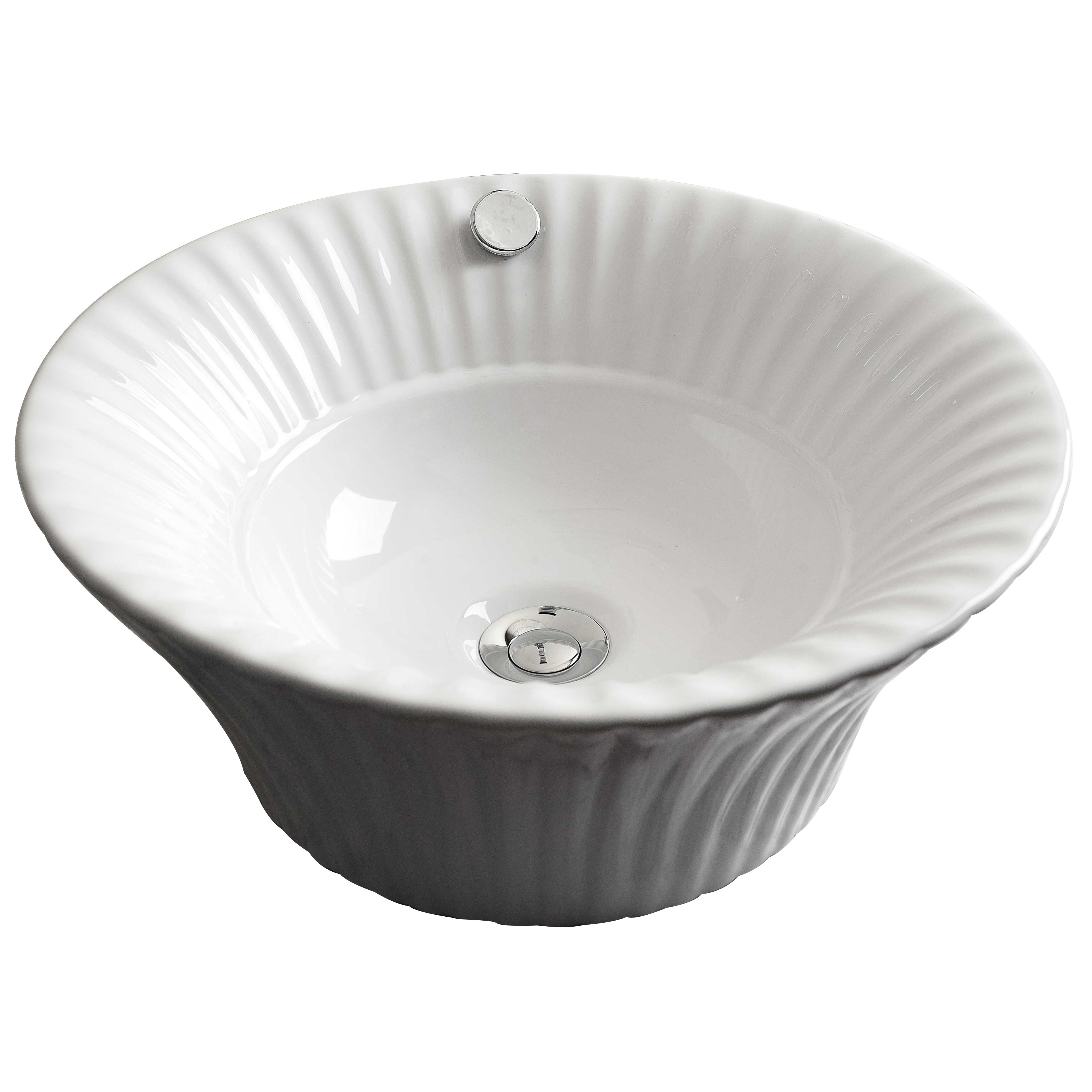 Above Counter Round Vessel Bathroom Sink by American Imaginations