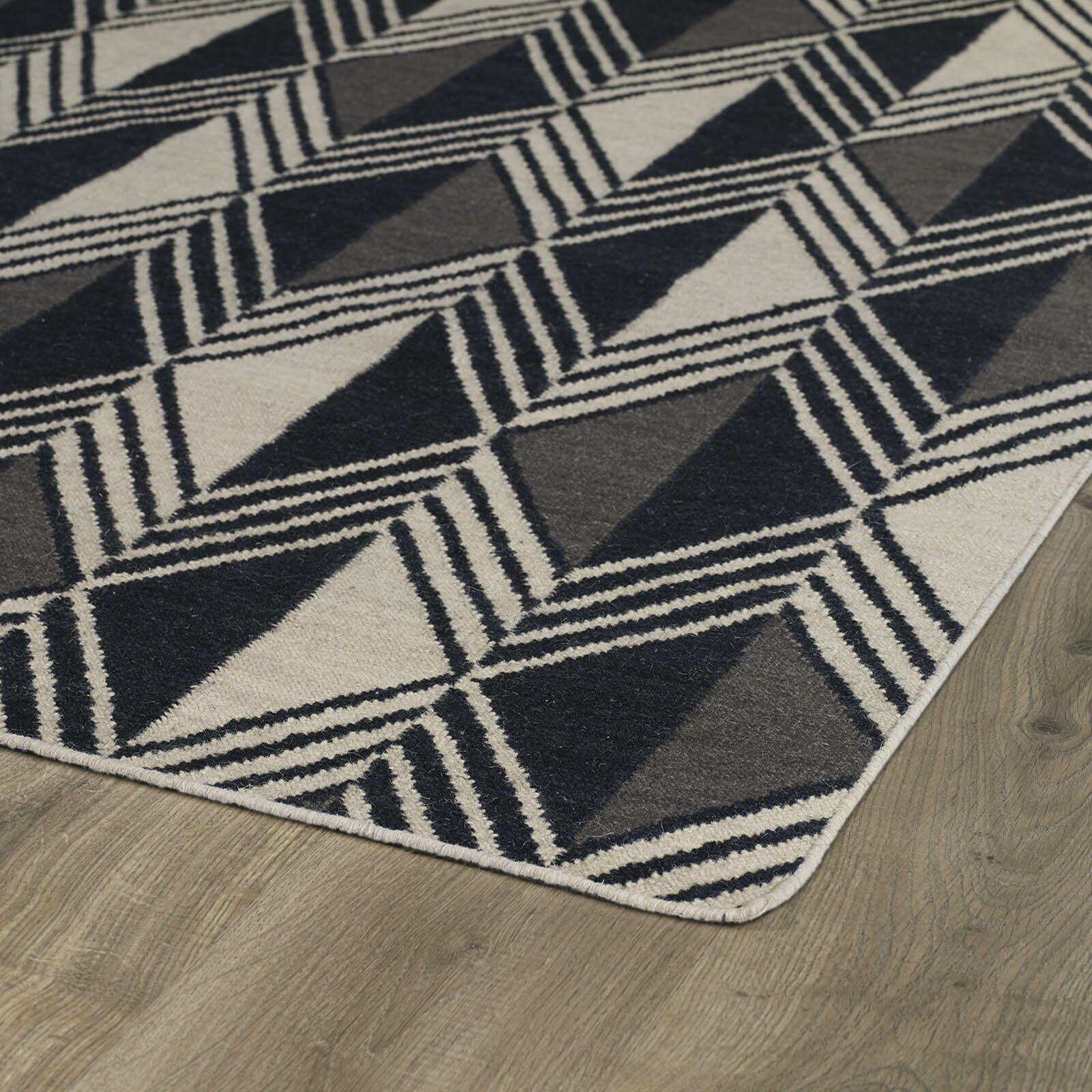 Nomad Black Geometric Area Rug | Wayfair