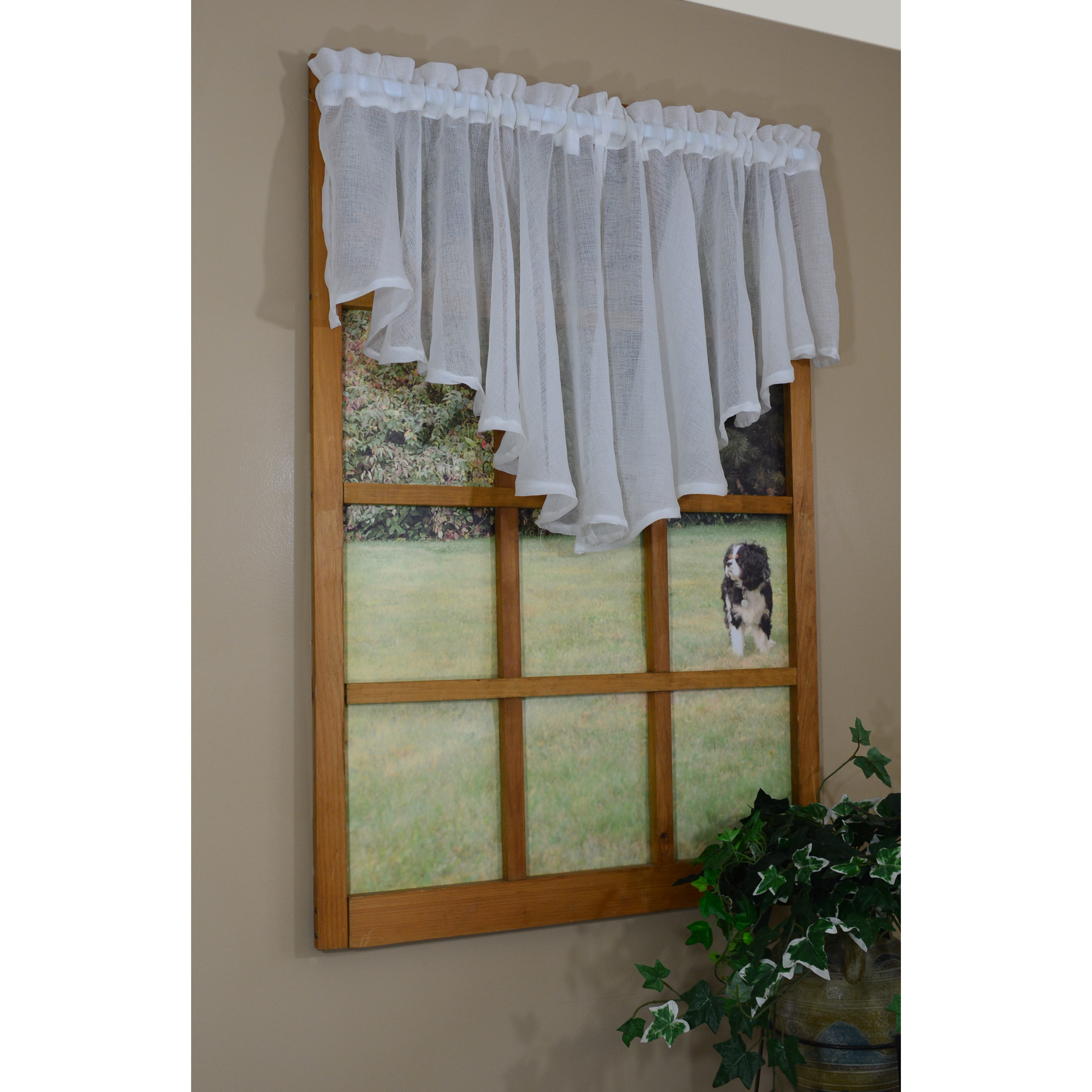Curtain Chic Falmouth Flounce 55" Curtain Valance & Reviews Wayfair
