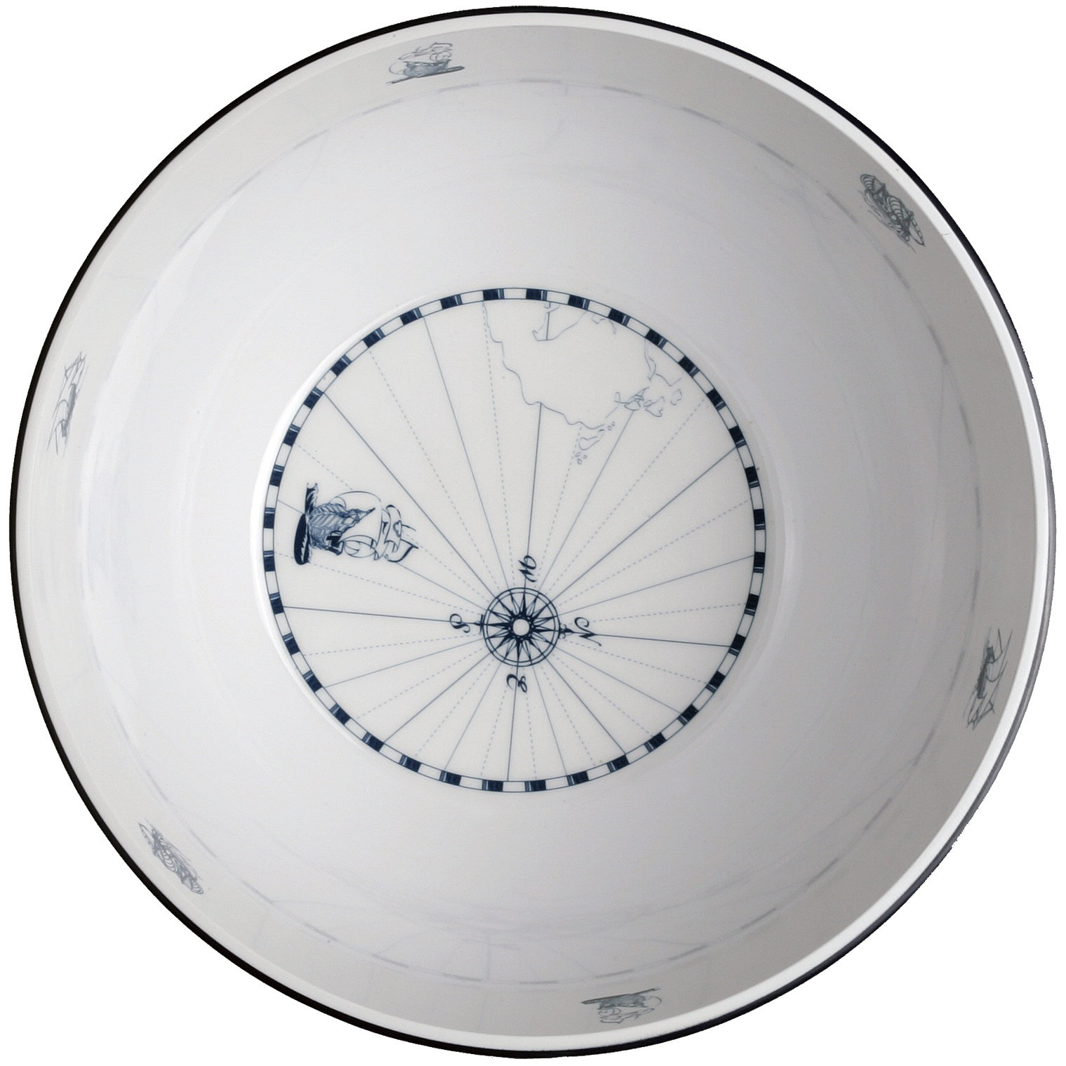 Columbus Nautical Salad Bowl and Serving Set Wayfair