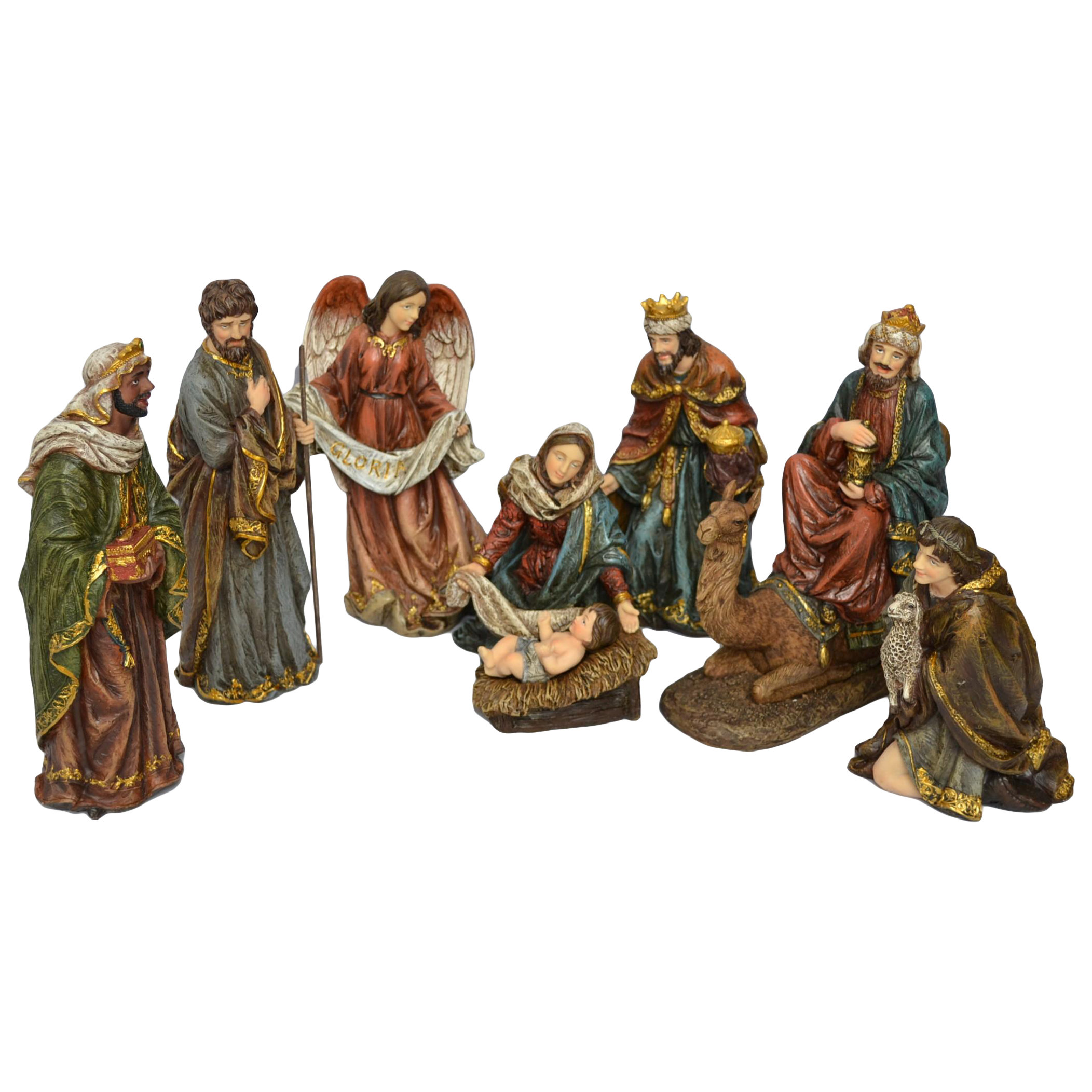 8 piece nativity figurine set wayfair 8 piece nativity figurine set wayfair