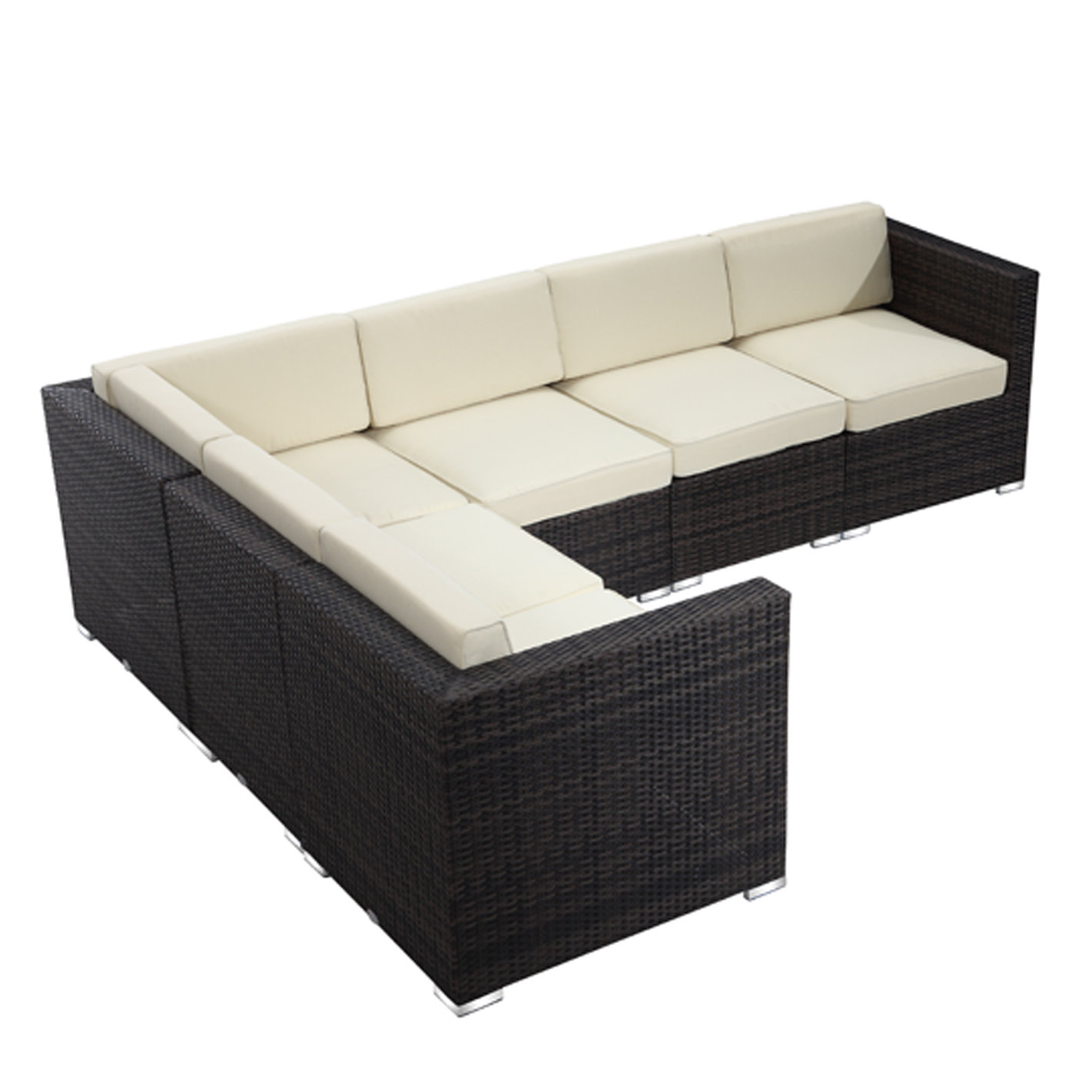 Rattan Outdoor Furniture Brighton 6 Piece Sectional & Reviews Wayfair