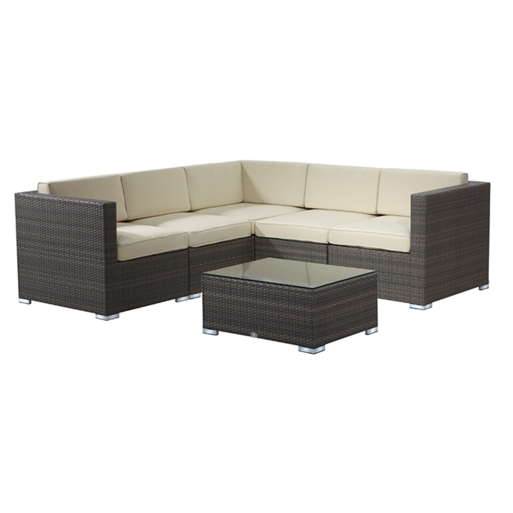 Rattan Outdoor Furniture Brighton 6 Piece Sectional & Reviews Wayfair