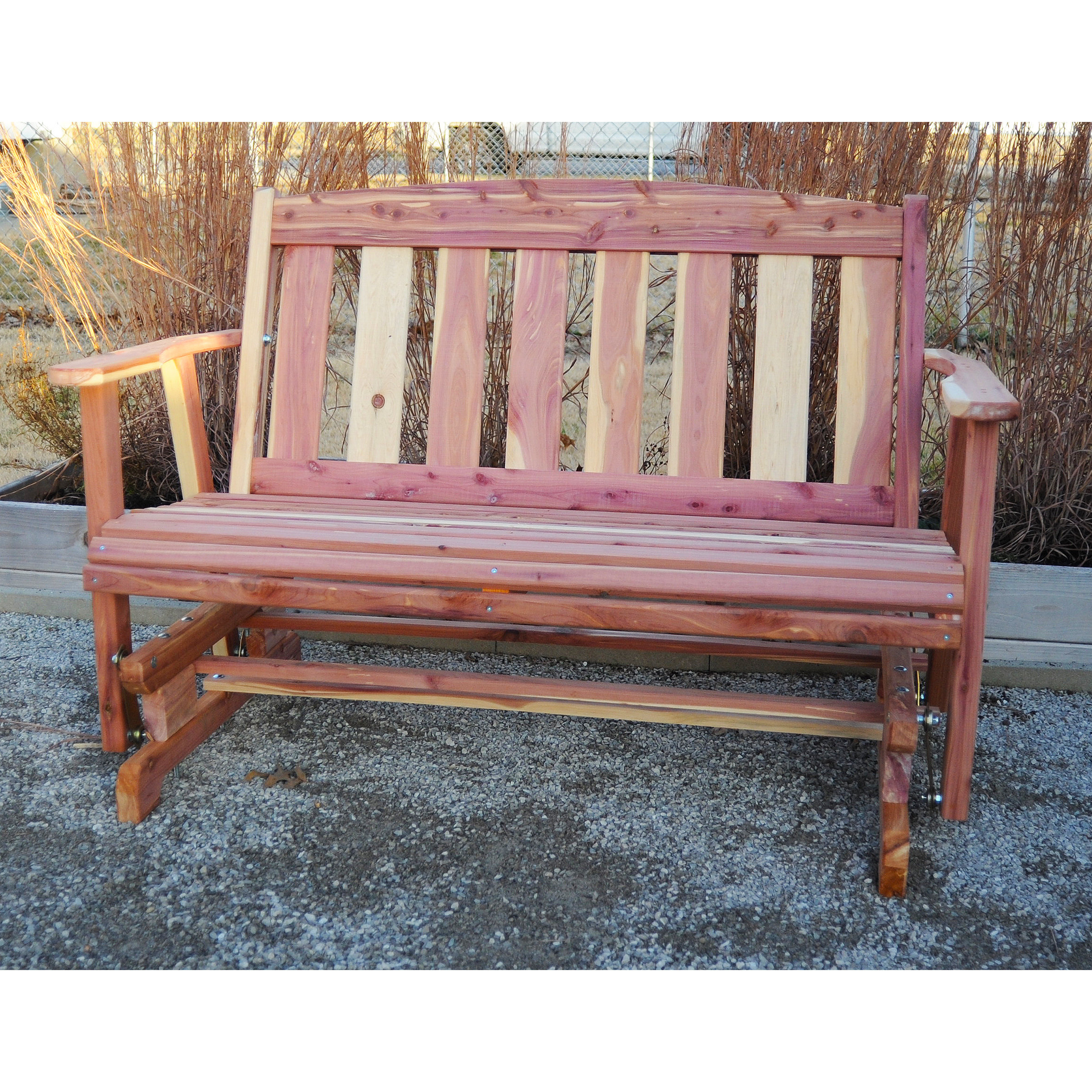 AmeriHome Amish Glider Bench & Reviews Wayfair