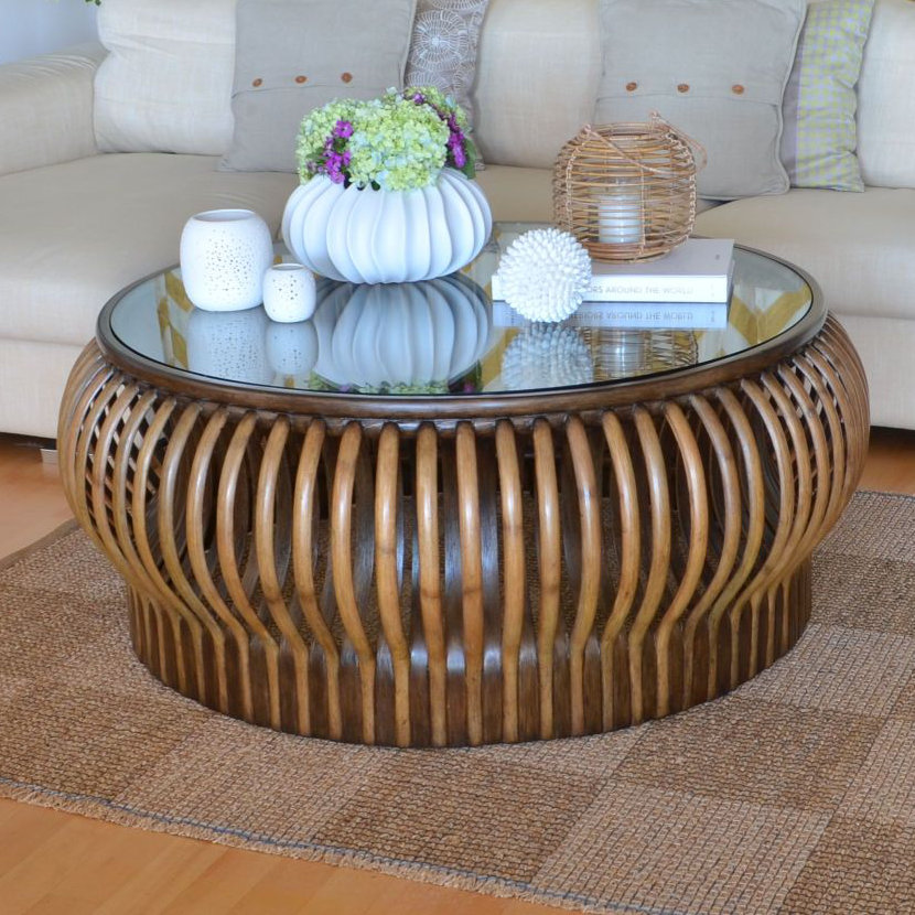 Honey Comb Rattan Coffee Table Wayfair