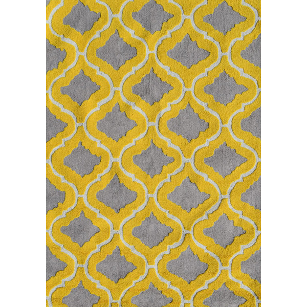 Handmade Yellow/Gray Area Rug Wayfair