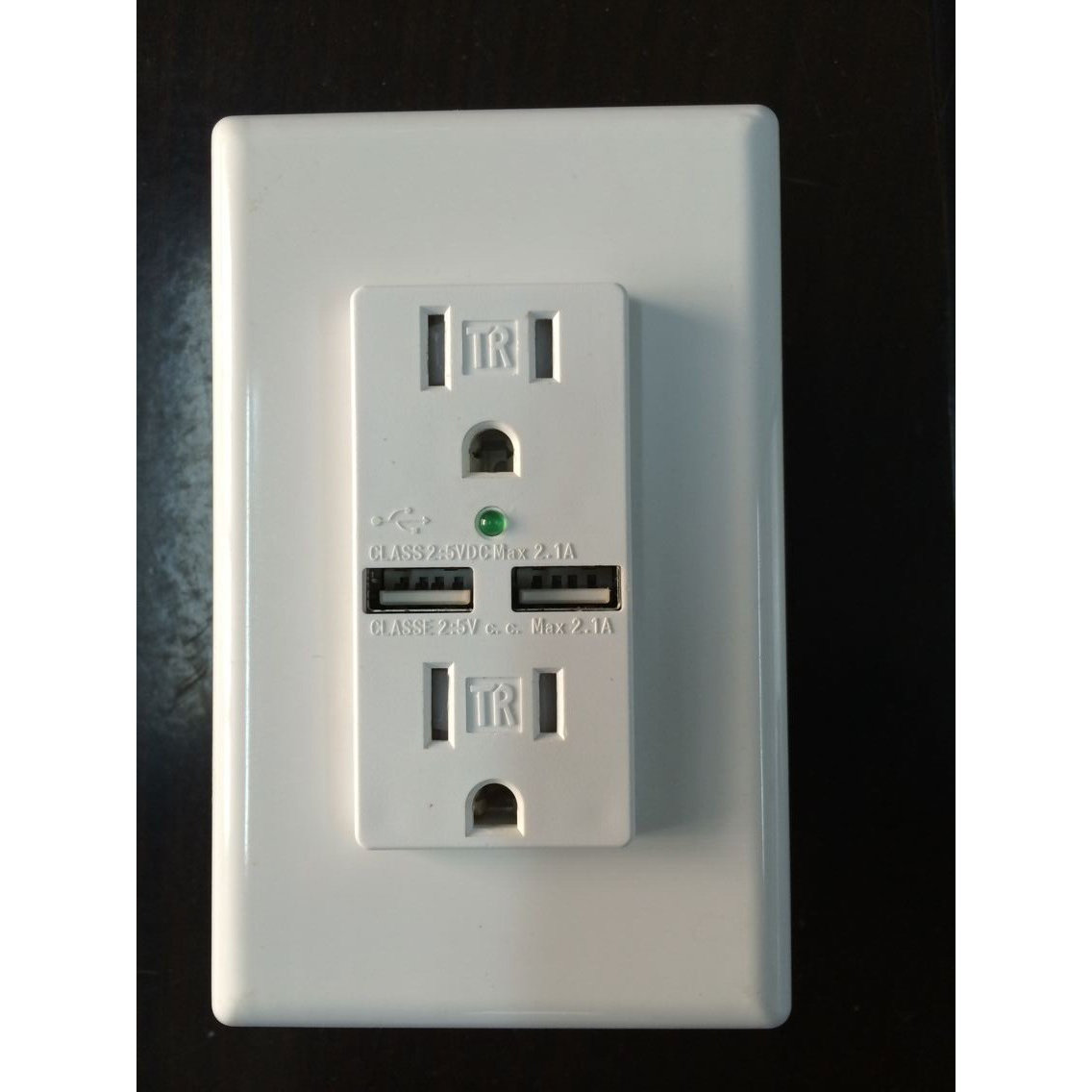 Charging Essentials Tamper Resistant USB Wall Sockets with Surge