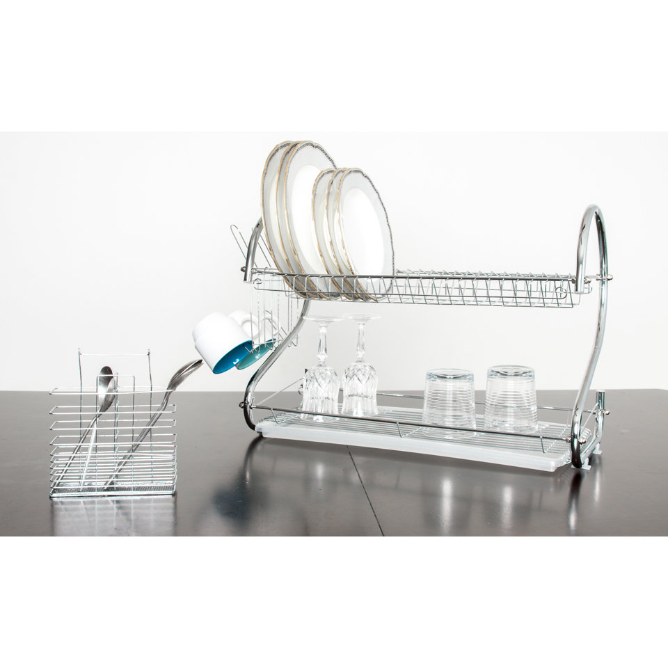 Imperial Home Elegant 2 Tier Stainless Steel Dish Drainer & Reviews