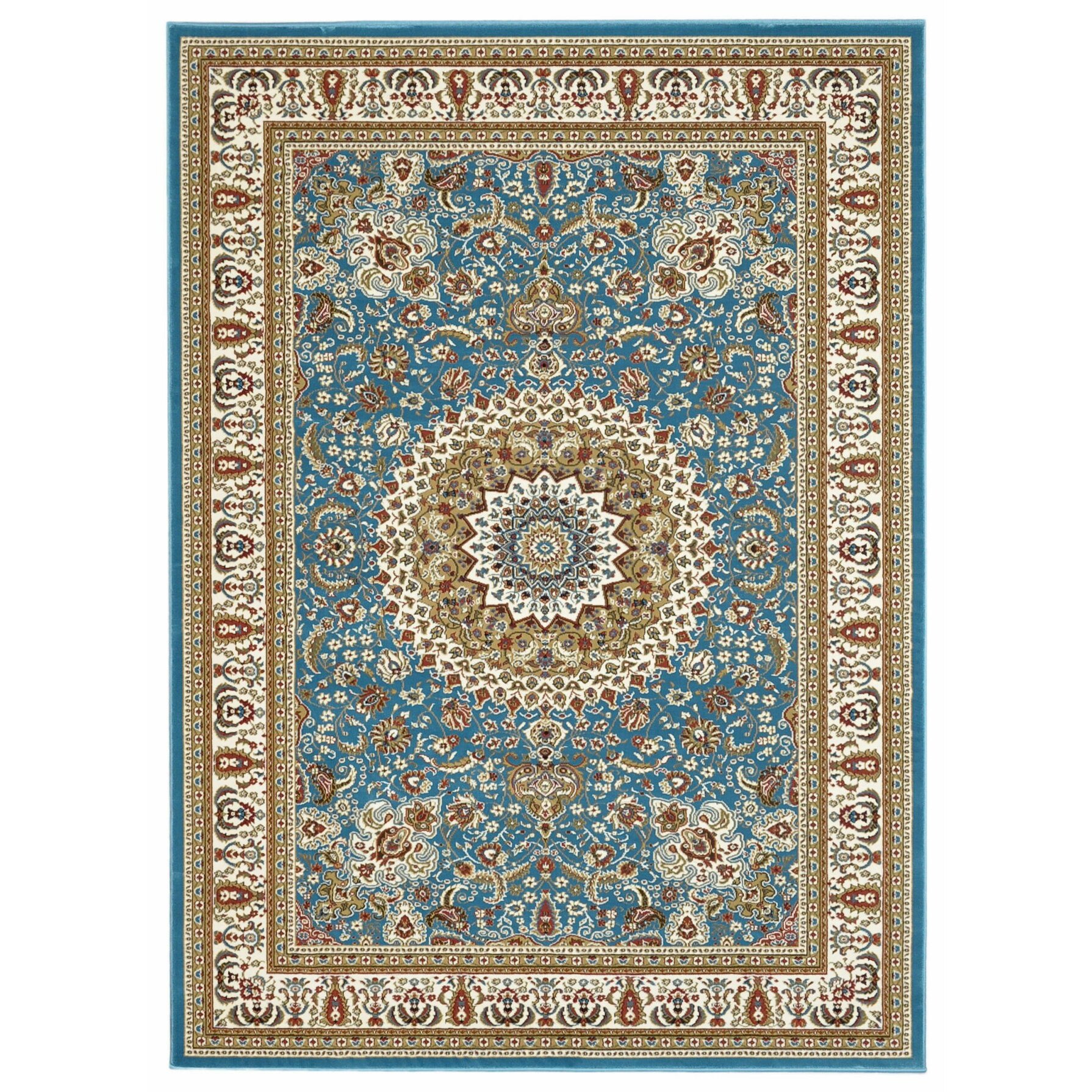 Lush Maxy Home 1 Million Point Persian Medallion Traditional Turquoise