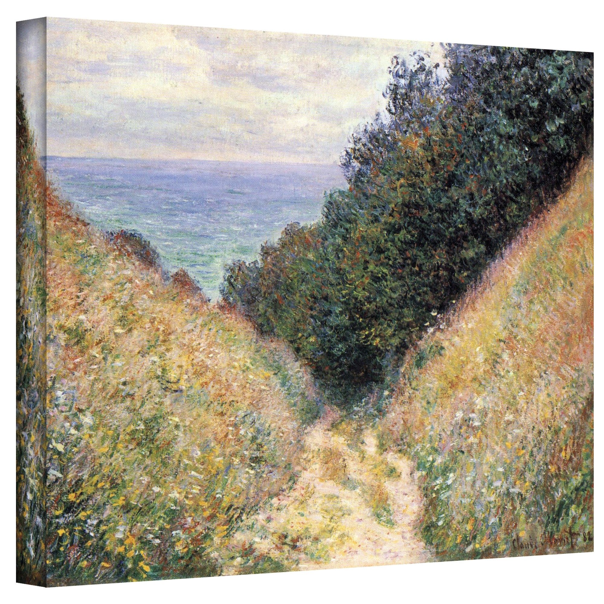 Alcott Hill 'Footpath' by Claude Painting Print on Canvas