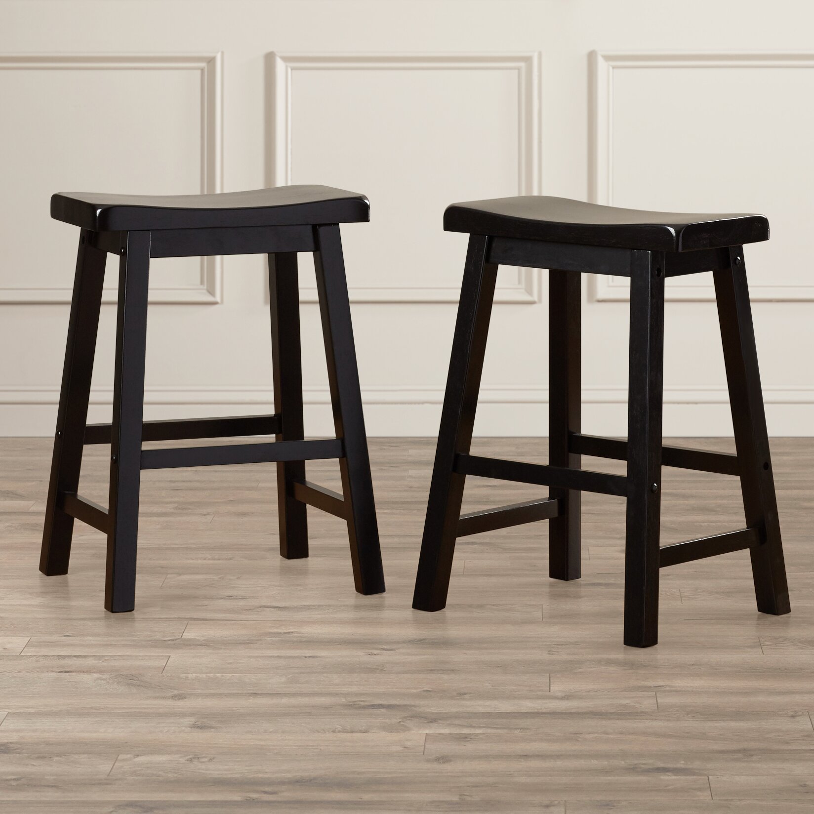 Charlton Home Frampton Saddle 24" Bar Stool & Reviews ...