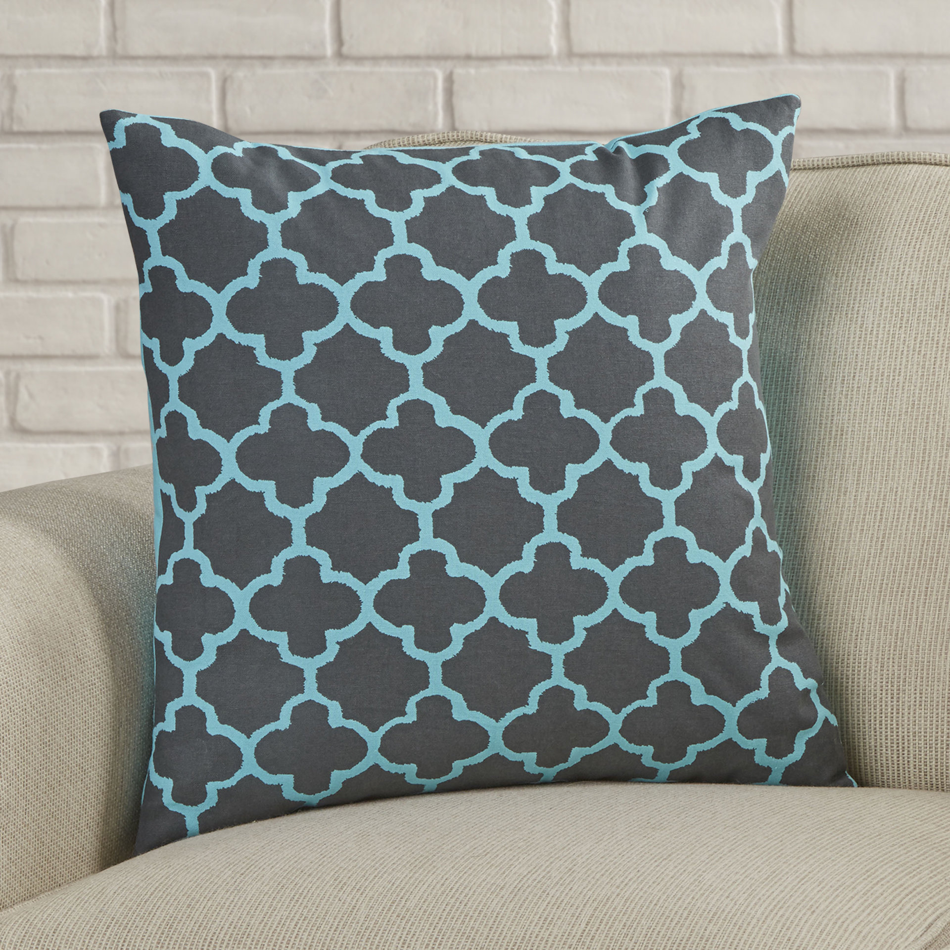 Varick Gallery Print Cotton Throw Pillow & Reviews Wayfair