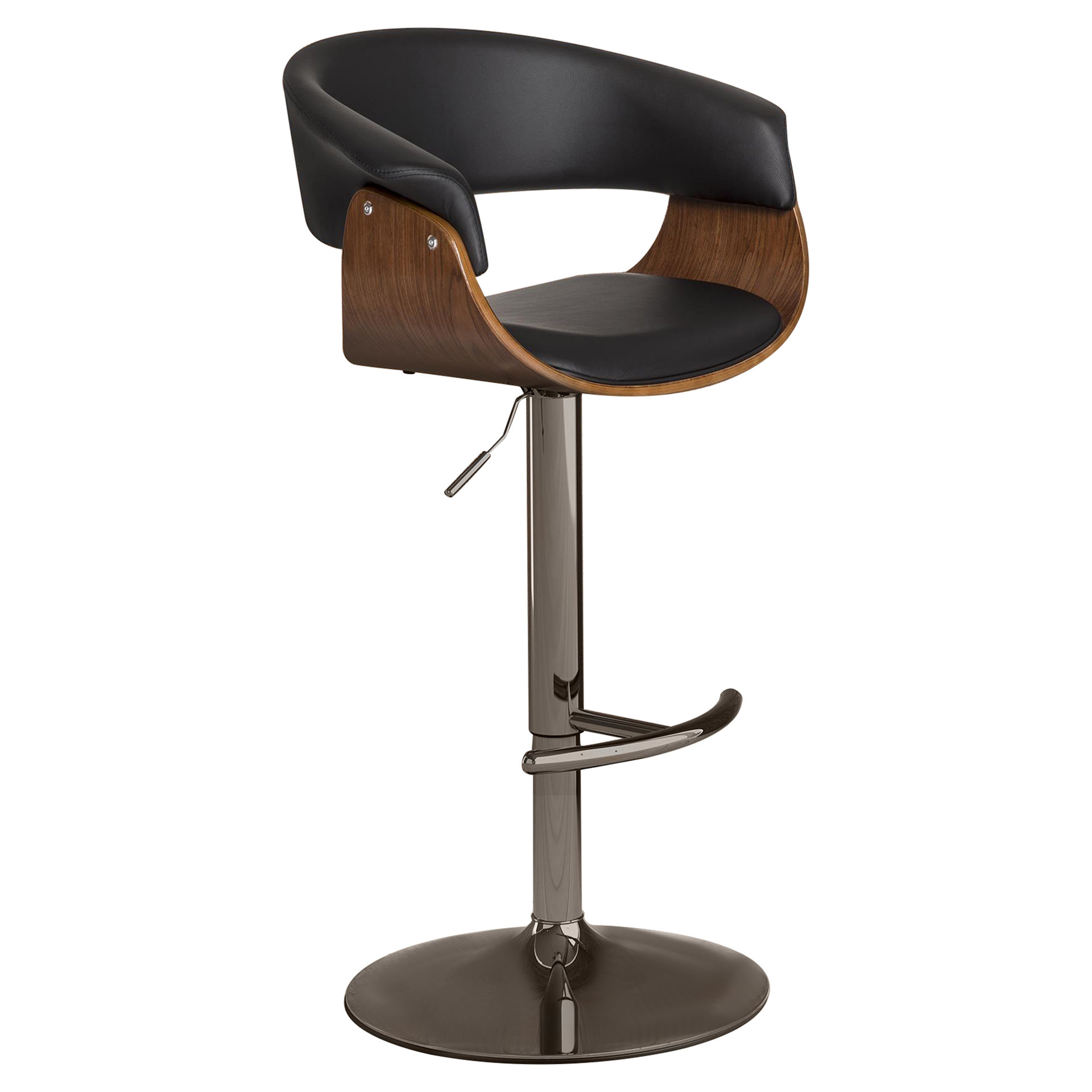 Manufahi Adjustable Height Swivel Bar Stool with Cushion Wayfair
