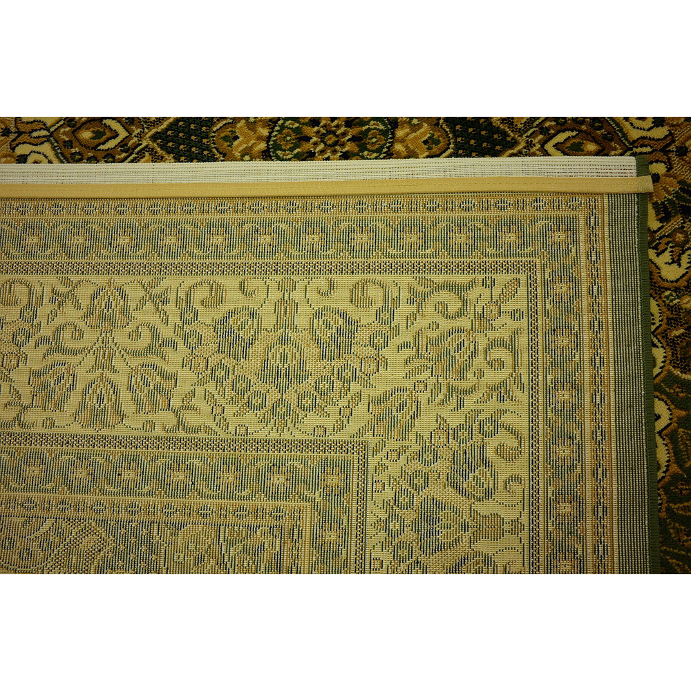 Kashan Green Area Rug Wayfair