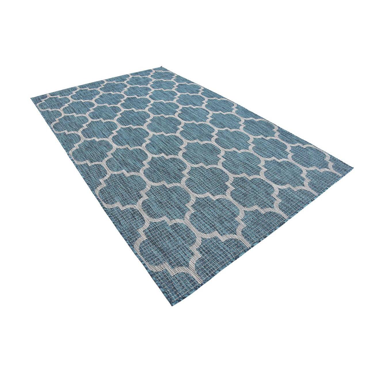 Unique Loom Teal Outdoor Area Rug & Reviews Wayfair
