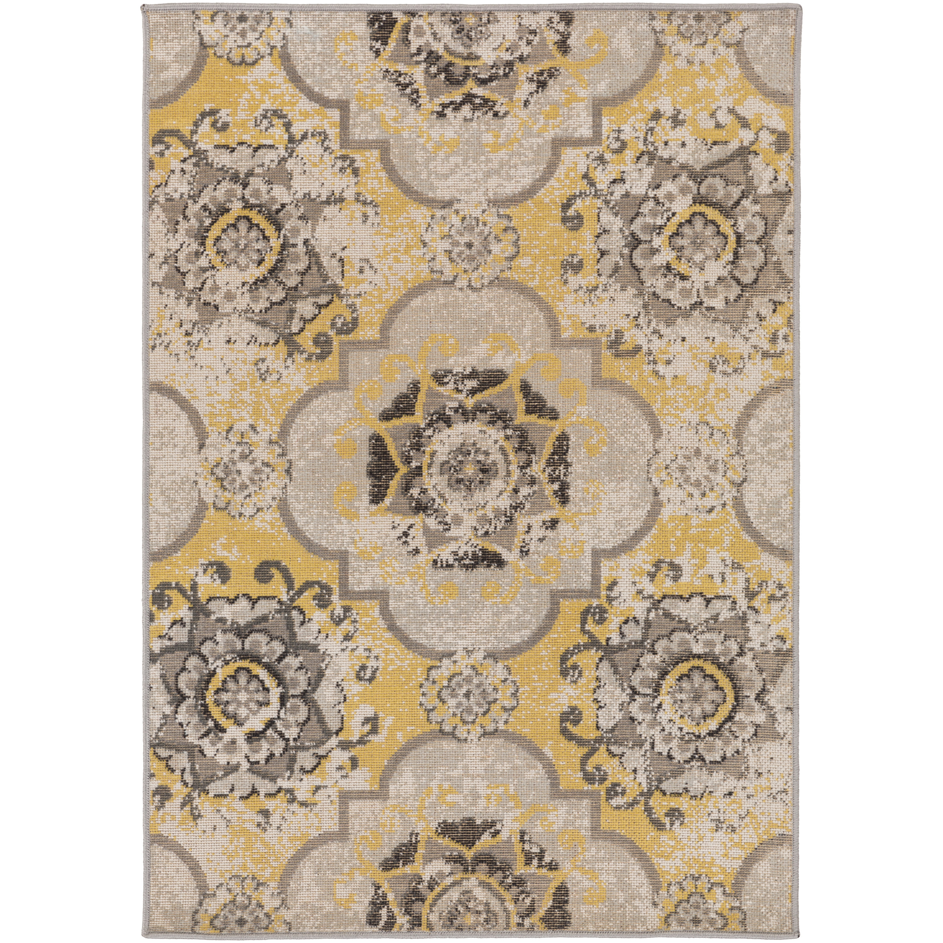 Lark Manor Andersonville Yellow & Brown Area Rug & Reviews Wayfair