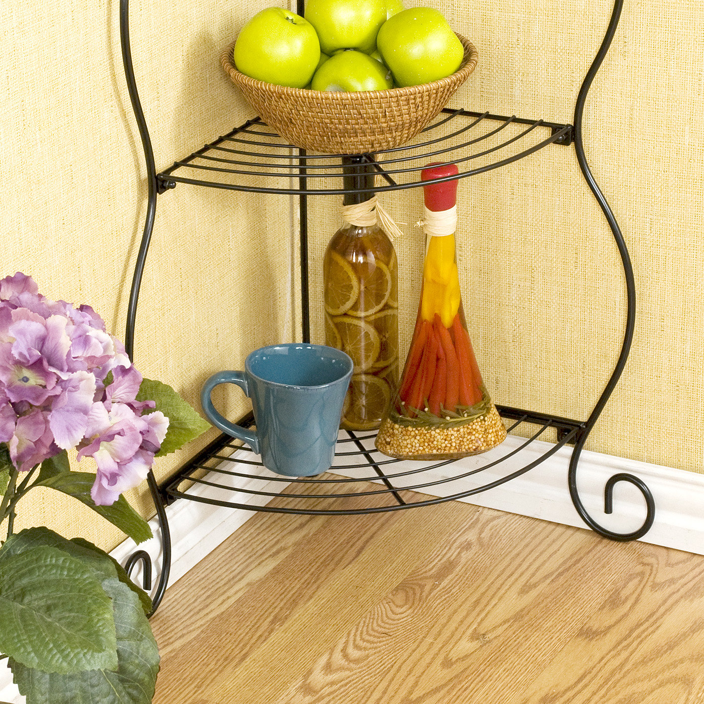 Lark Manor Melisse Corner Baker's Rack & Reviews Wayfair