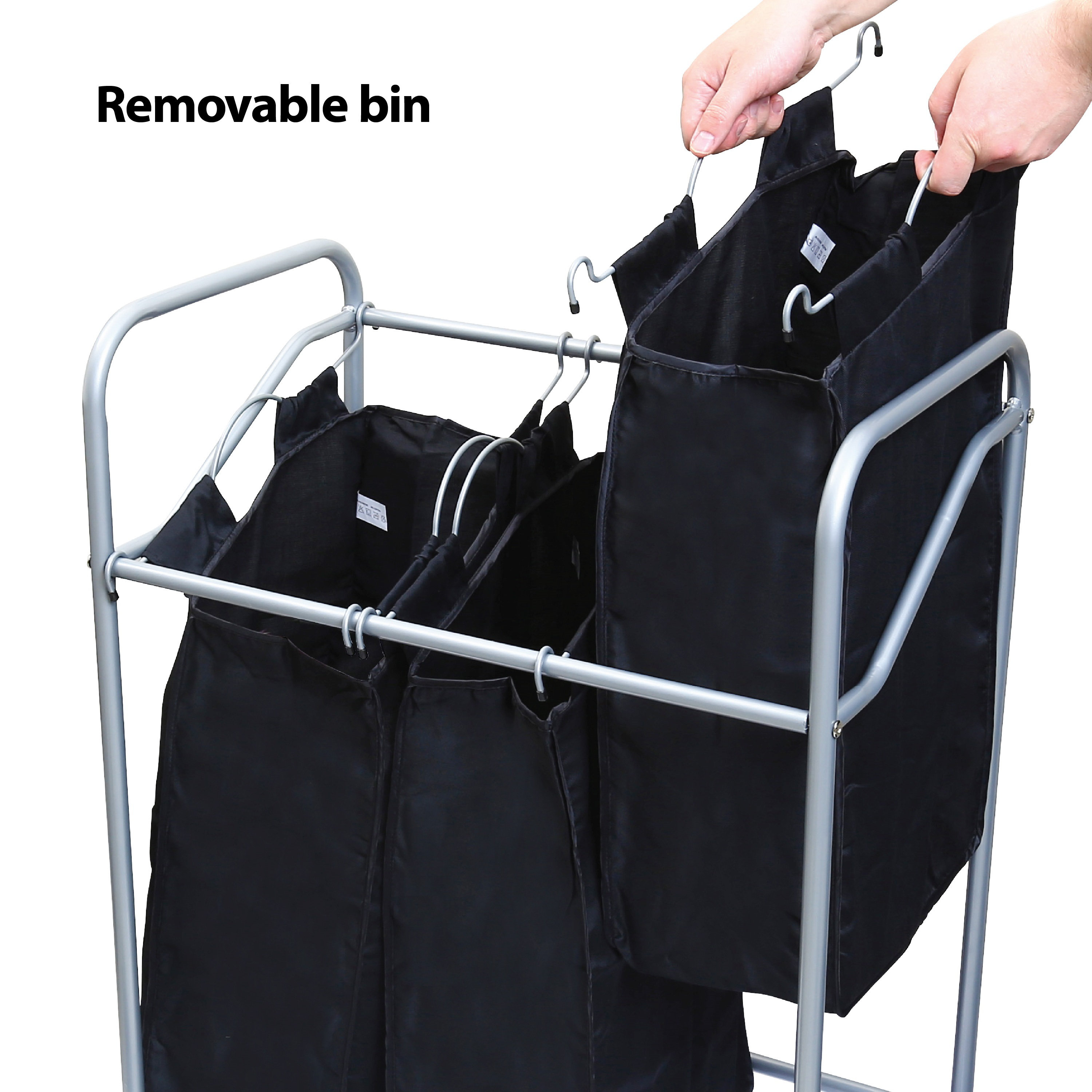 Triple Laundry Sorter Hamper Wayfair