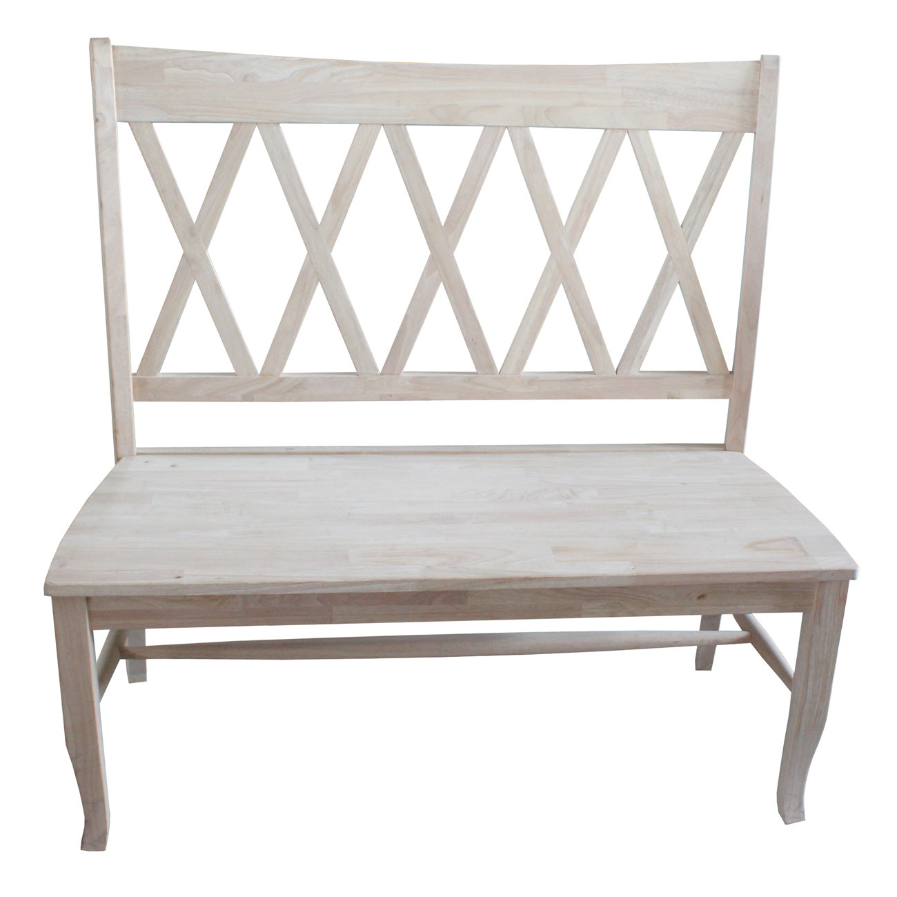 International Concepts Wood 'X' Back Entryway Bench & Reviews Wayfair