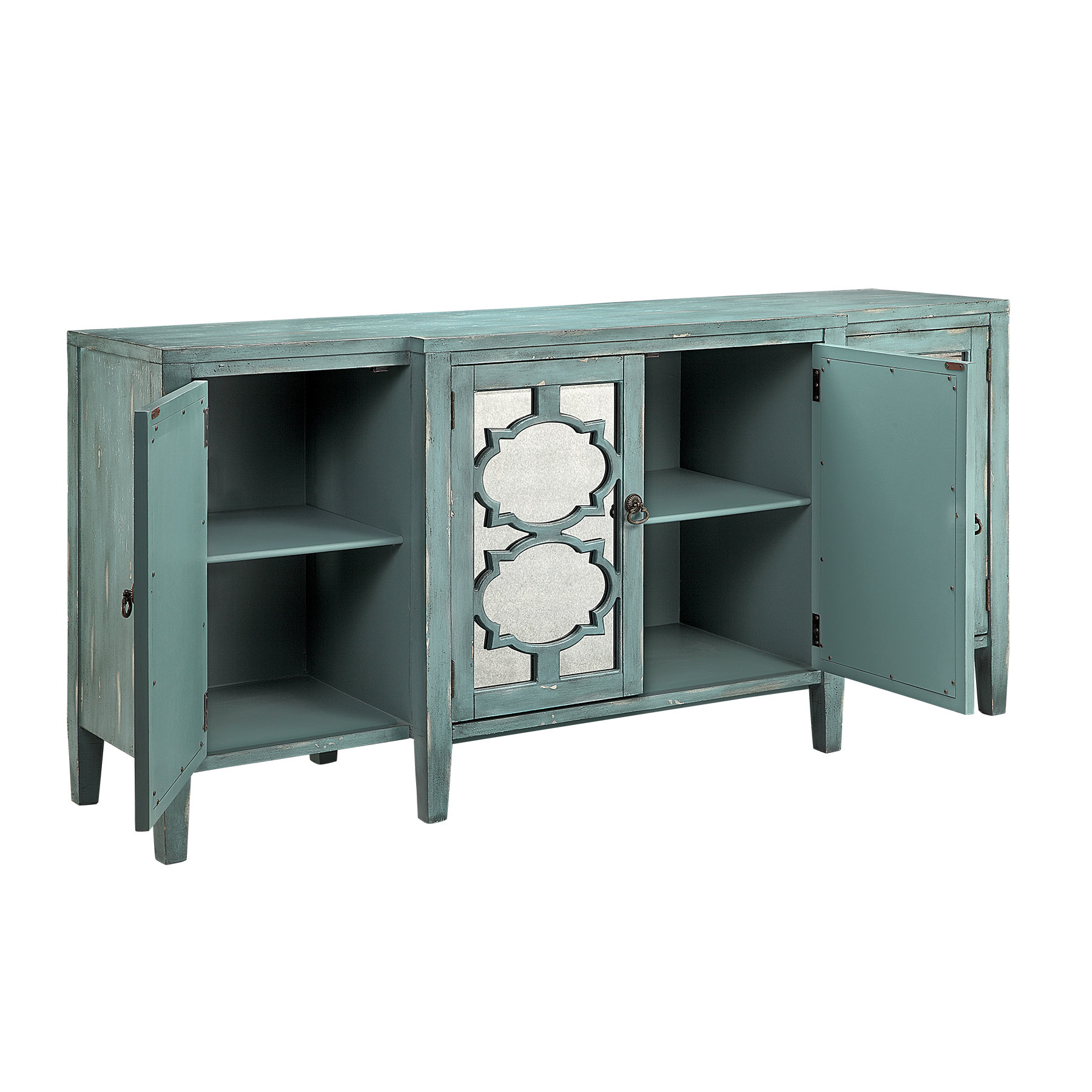 Honalee Breakfront Credenza 4 Door Accent Wayfair