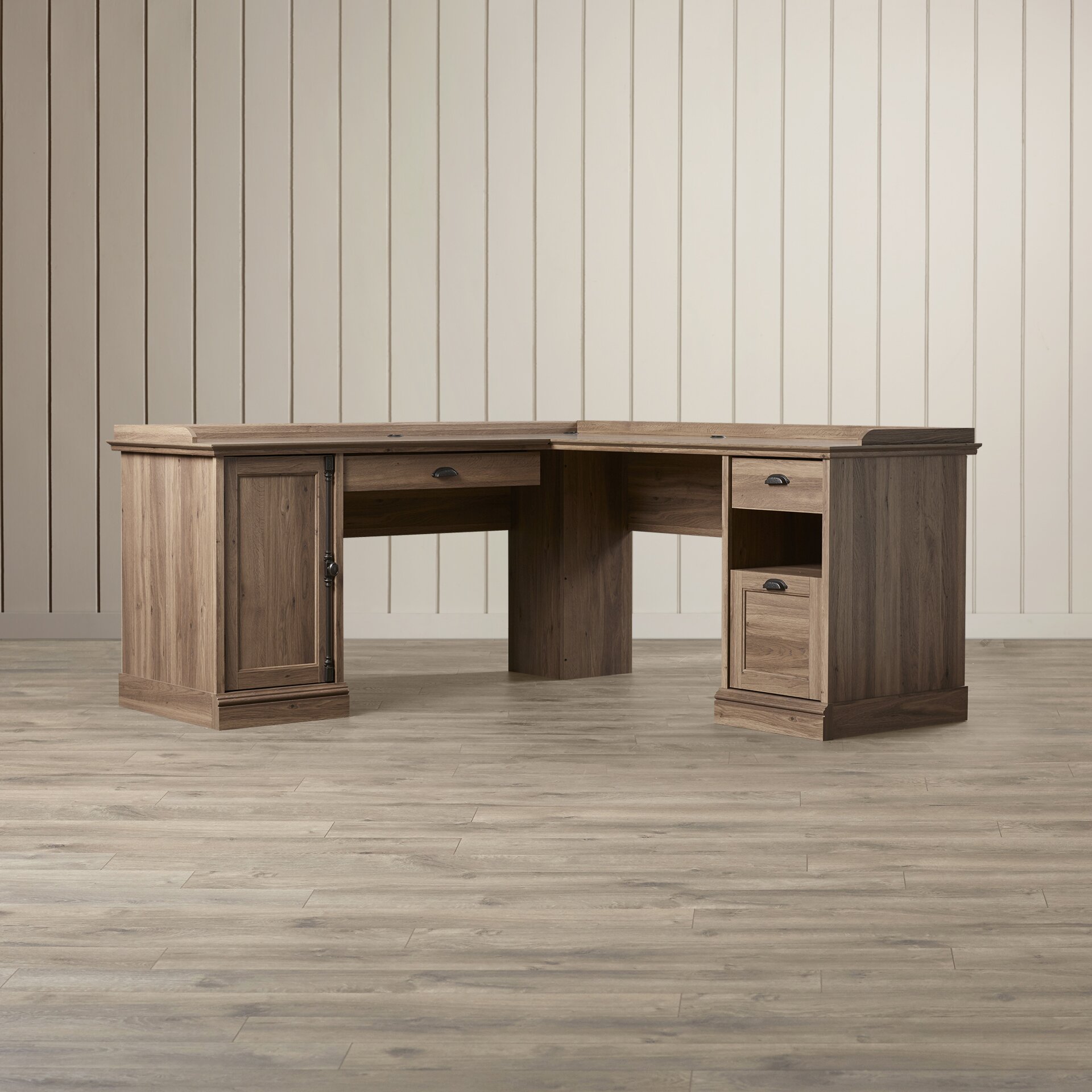 August Grove L-Shaped Executive Desk & Reviews | Wayfair