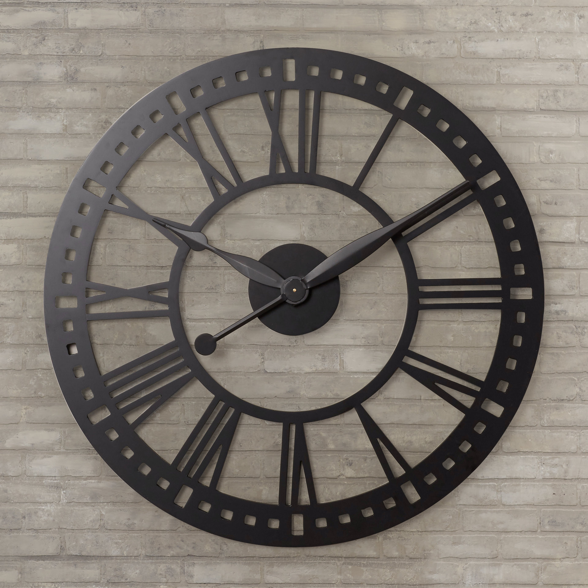 Trent Austin Design Reiss Oversized 38" XXL Wall Clock & Reviews Wayfair