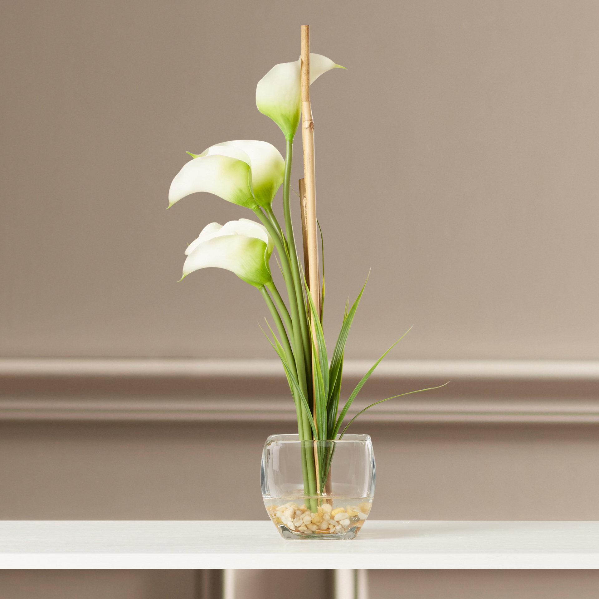 House of Hampton Lorelei Silk Calla Lily with Vase & Reviews Wayfair