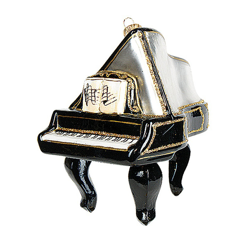 Pinnacle Peak Glass Grand Piano Christmas Ornament Wayfair