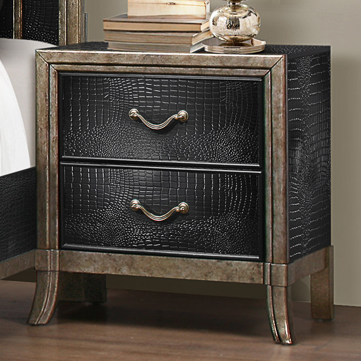 Mercer41 Simmons Casegoods Landis 2 Drawer Nightstand & Reviews Wayfair