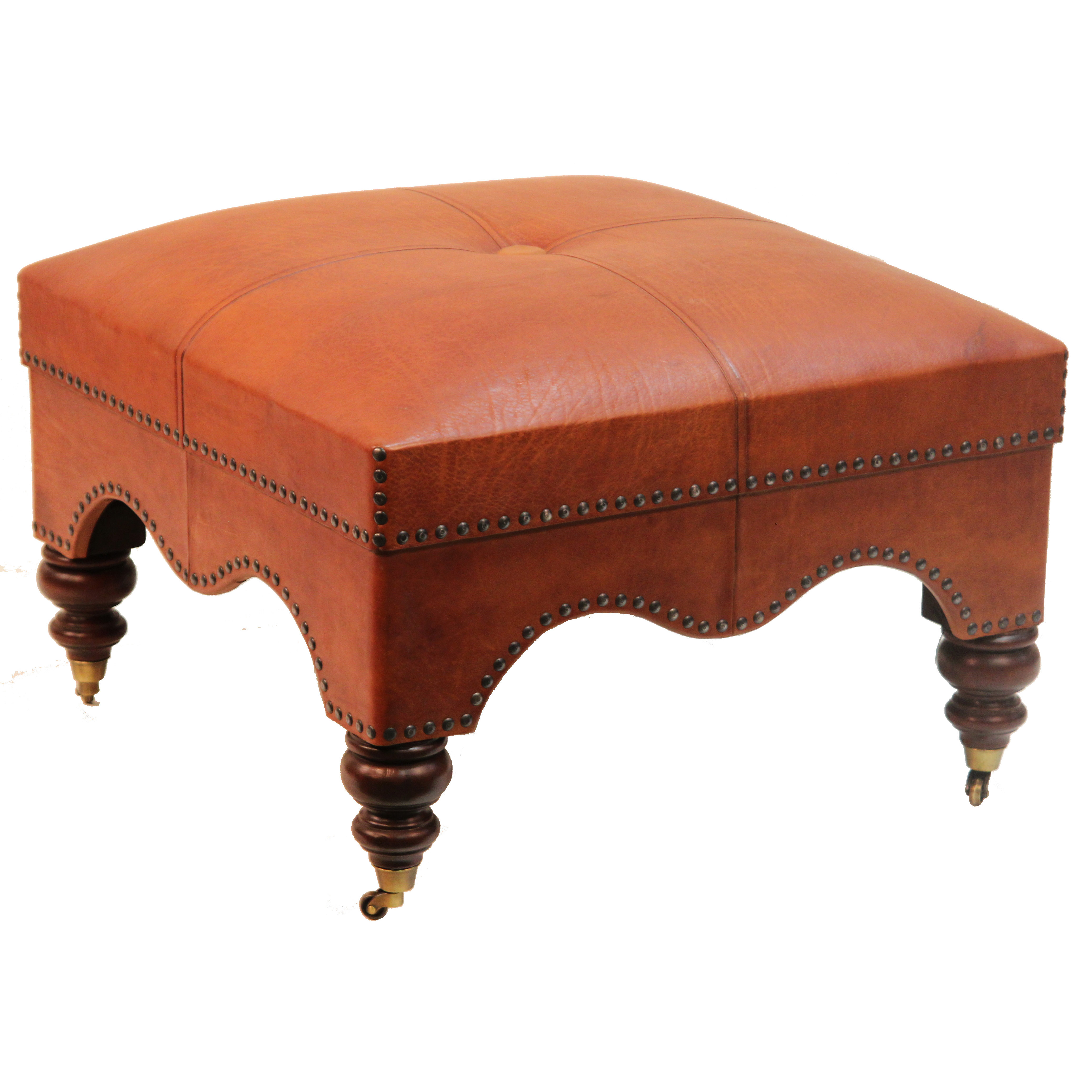 Guell Leather Ottoman Wayfair