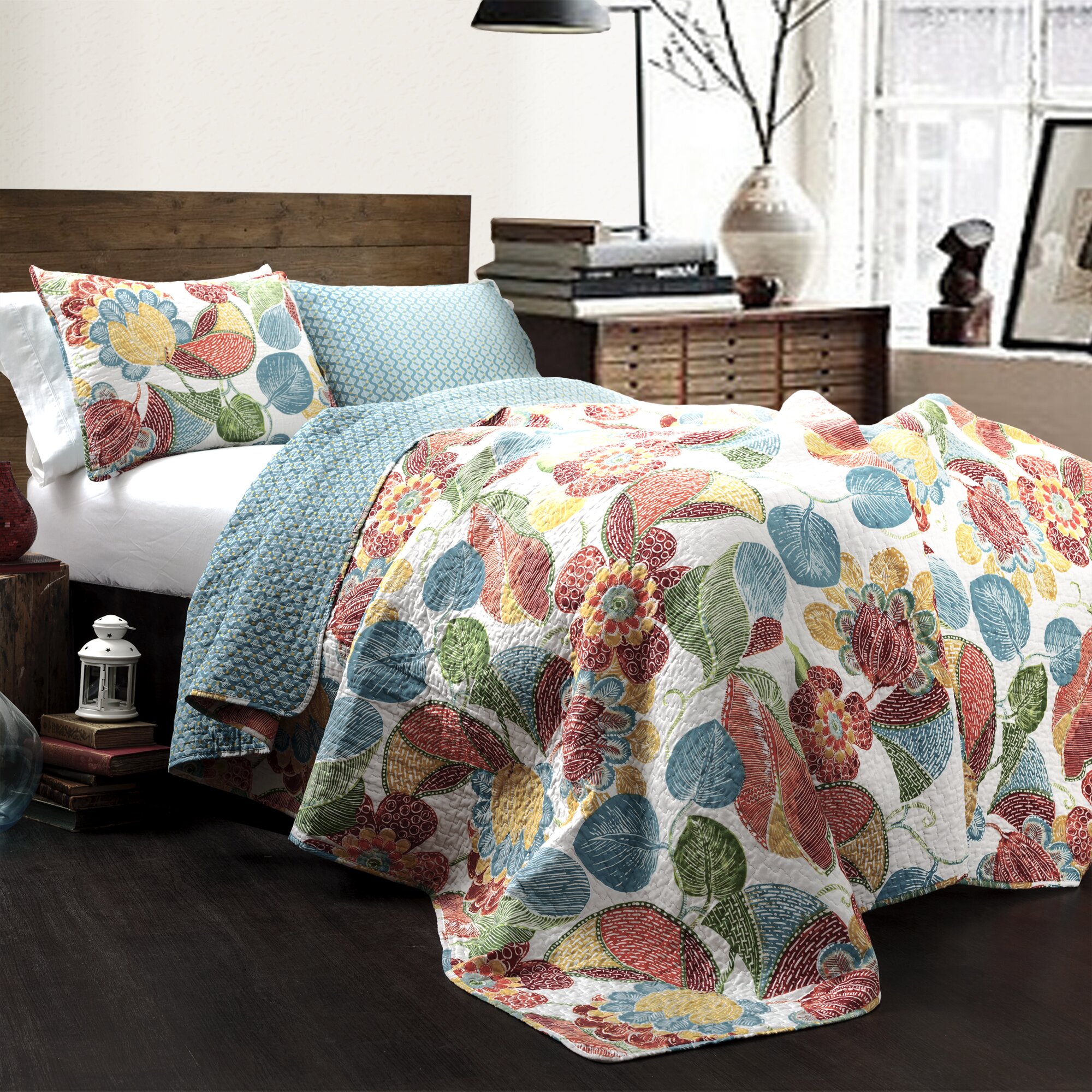 Bungalow Rose Kalakis 3 Piece Quilt Set & Reviews | Wayfair