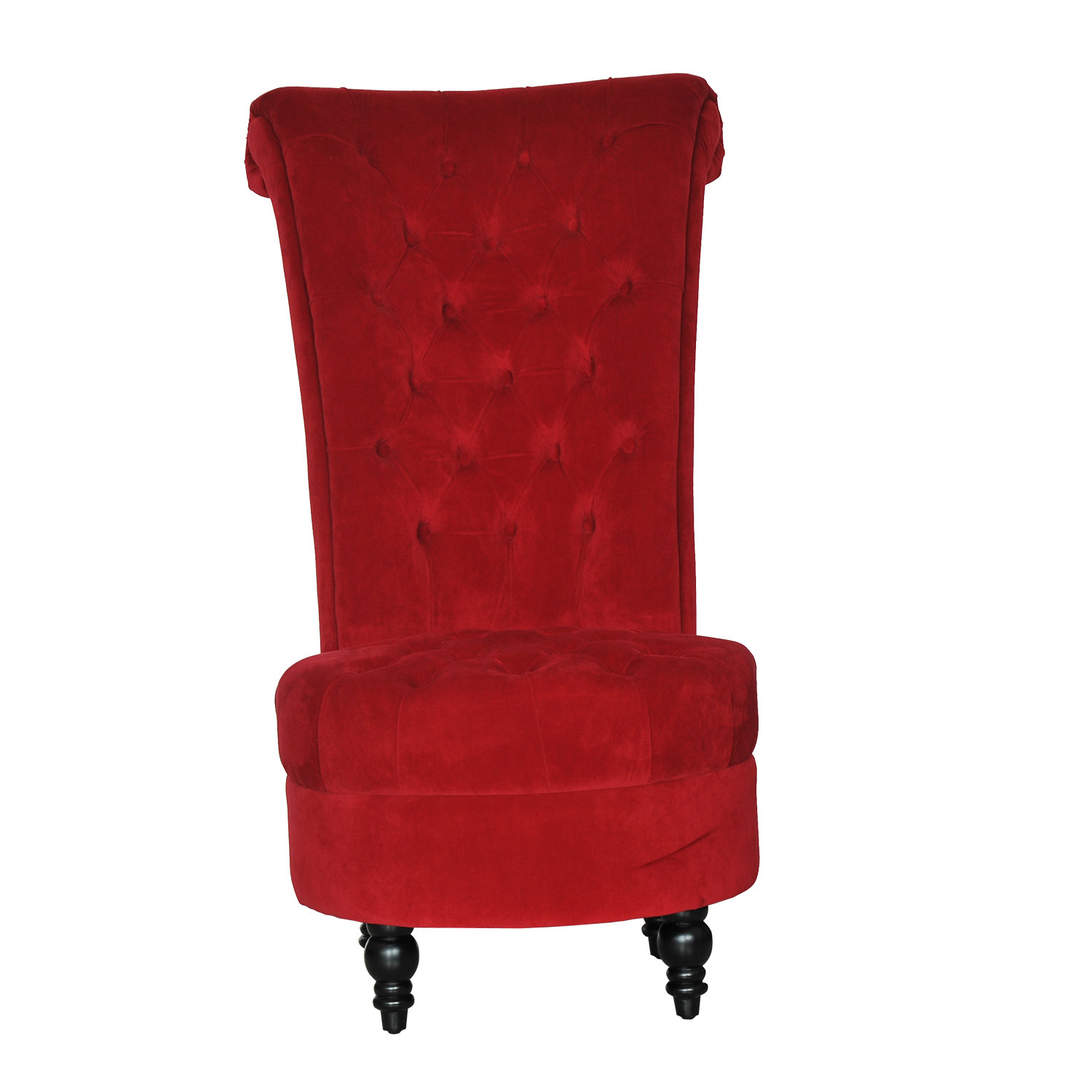 HomCom Tufted High Back Velvet Side Chair & Reviews | Wayfair